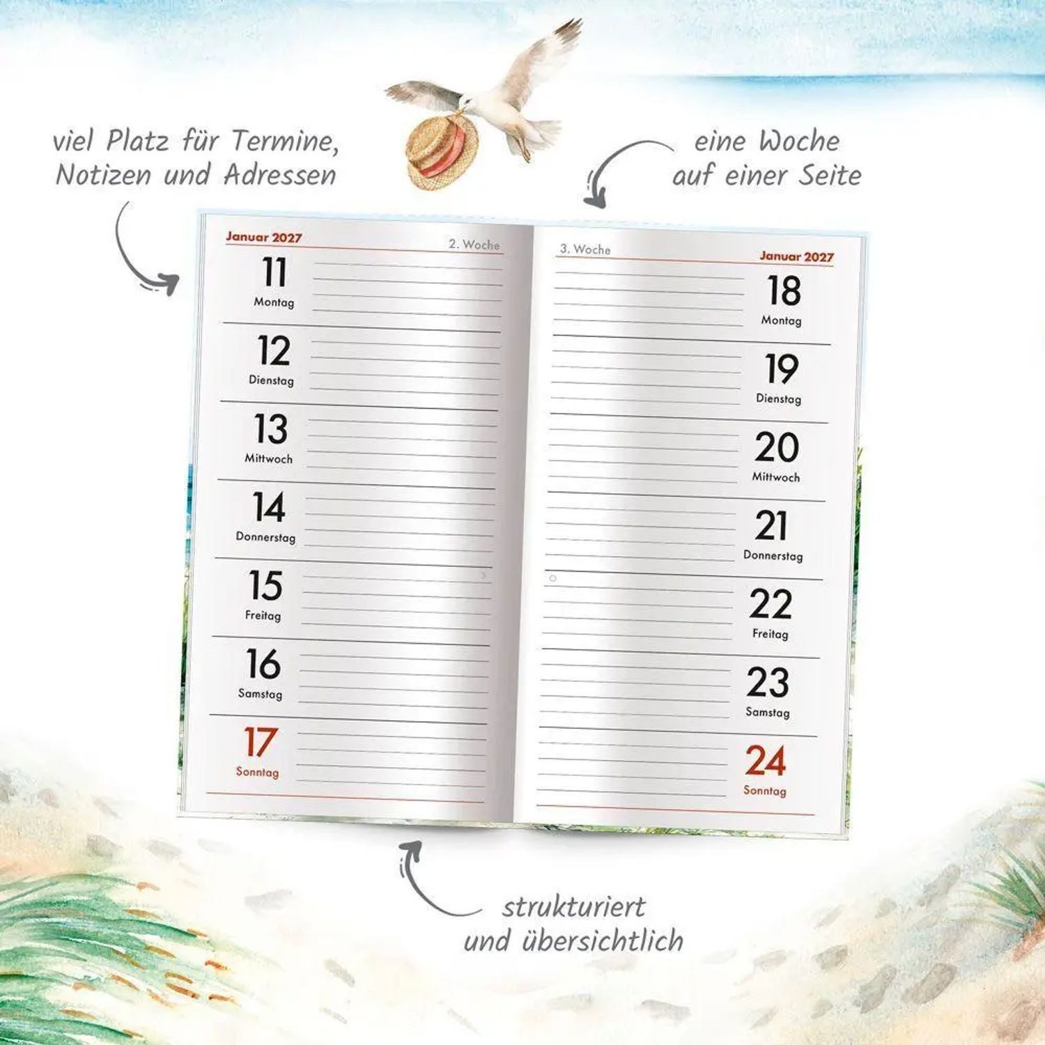 Trötsch Verlag Taschenkalender TRÖTSCH - Taschenterminer Maritim 2027 – Bild 3 von 4
