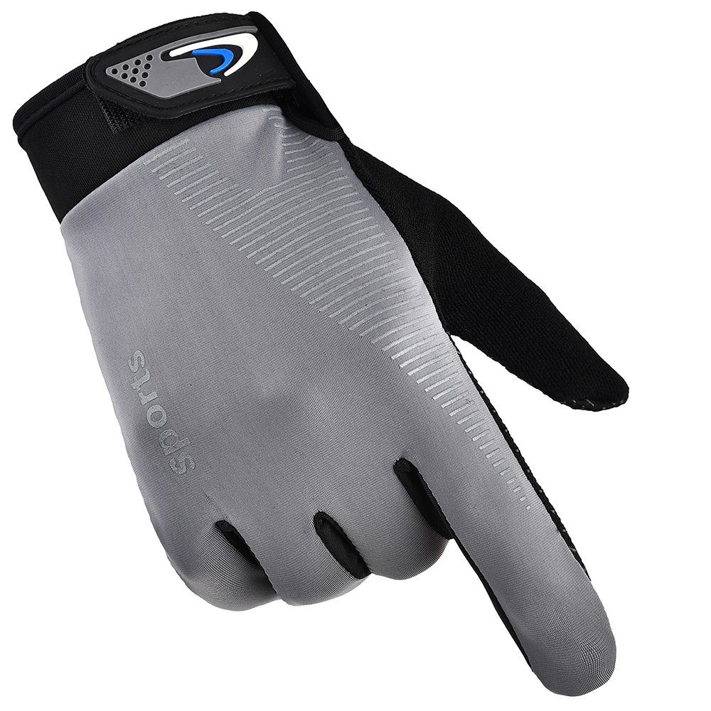 Sonnenschutz Sommer Männer Frauen Fahrradhandschuhe Sunicol Radfahren Handschuhe, Grau Eis Seide, Touchscreen,atmungsaktiv