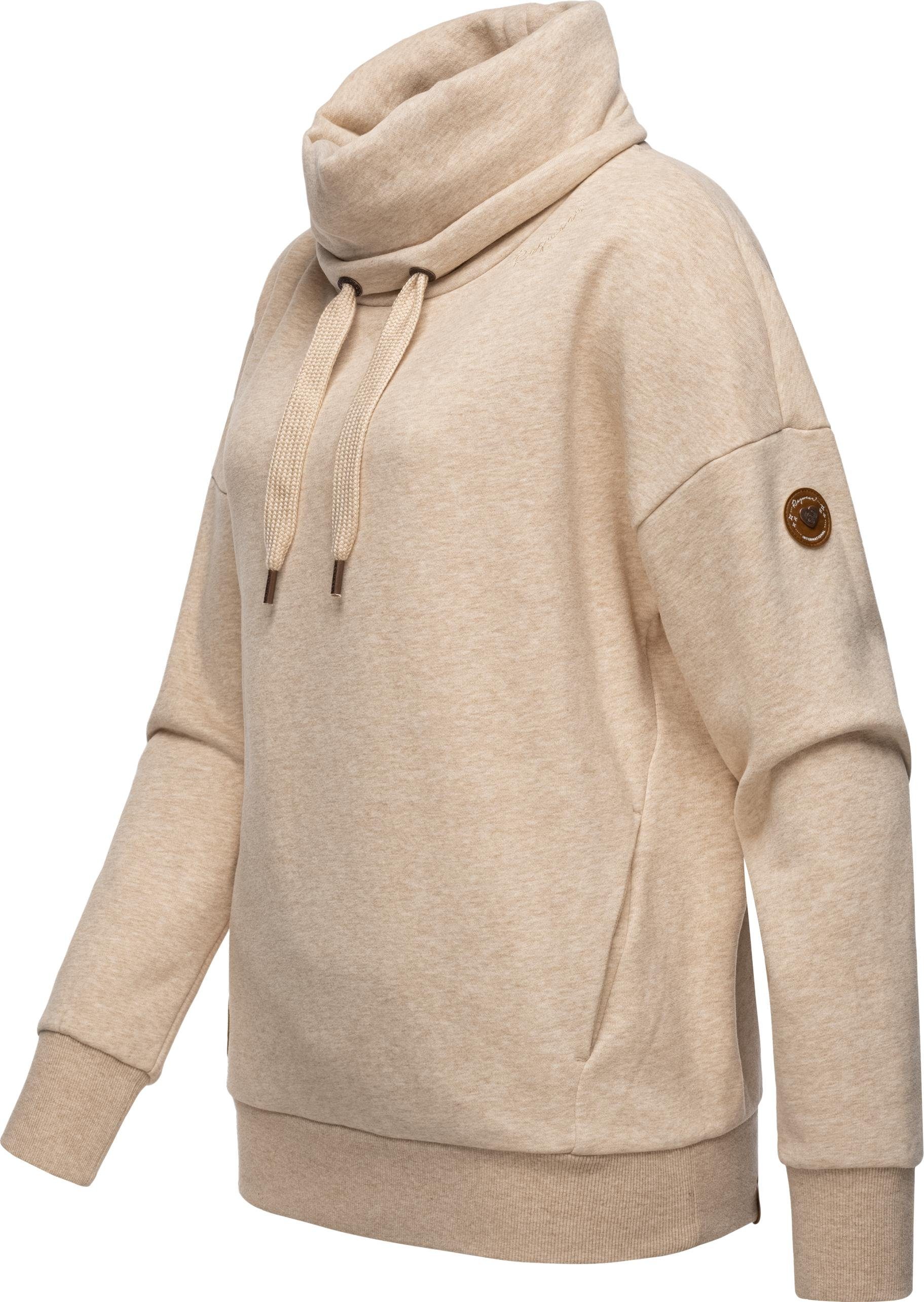 Ragwear Hoodie Julissa modischer Longsleeve Pullover mit Schlauchkragen