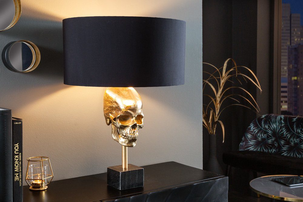 riess-ambiente Tischleuchte SKULL 56cm schwarz / günstig online kaufen