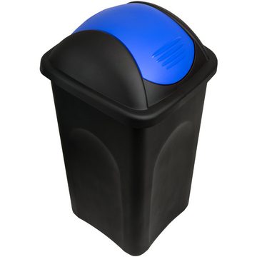 Stefanplast Mülleimer Push Can, 60 L Abfallbehälter 68x41x41cm Papierkorb Mülltrennung