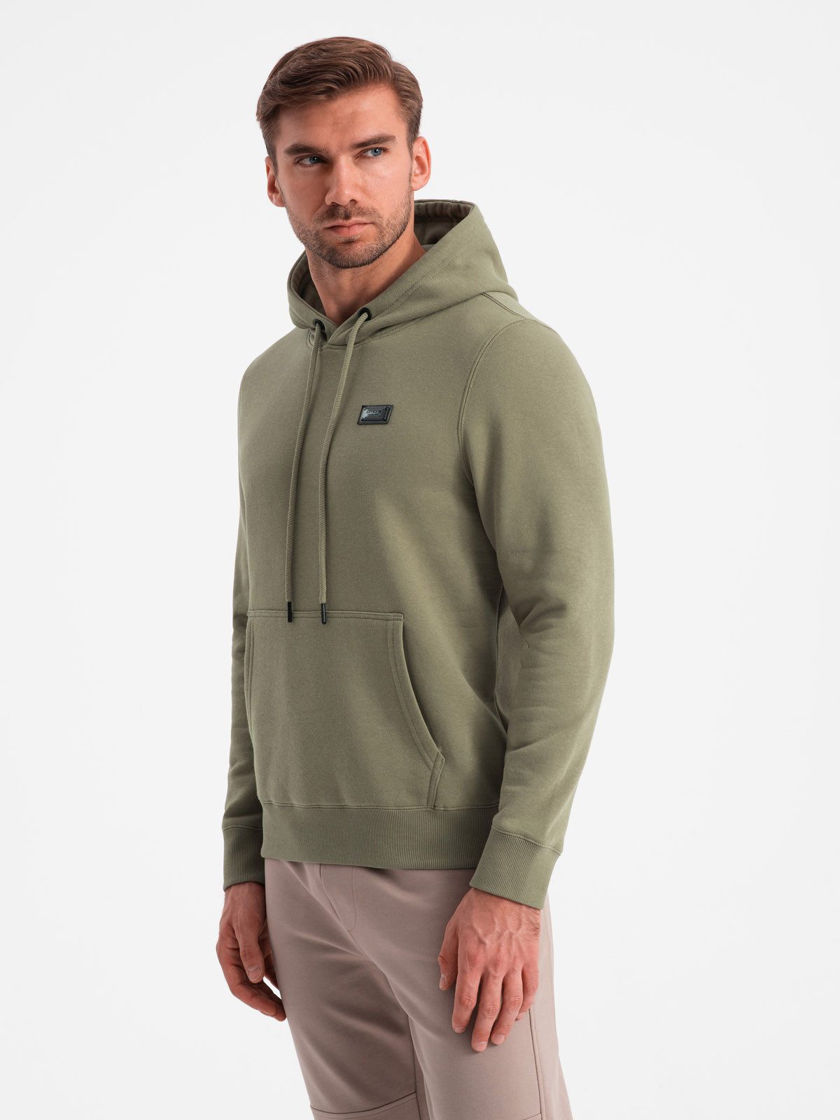 OMBRE Kapuzensweatshirt Känguru-Sweatshirt für Männer mit Kapuze und Metallnadel