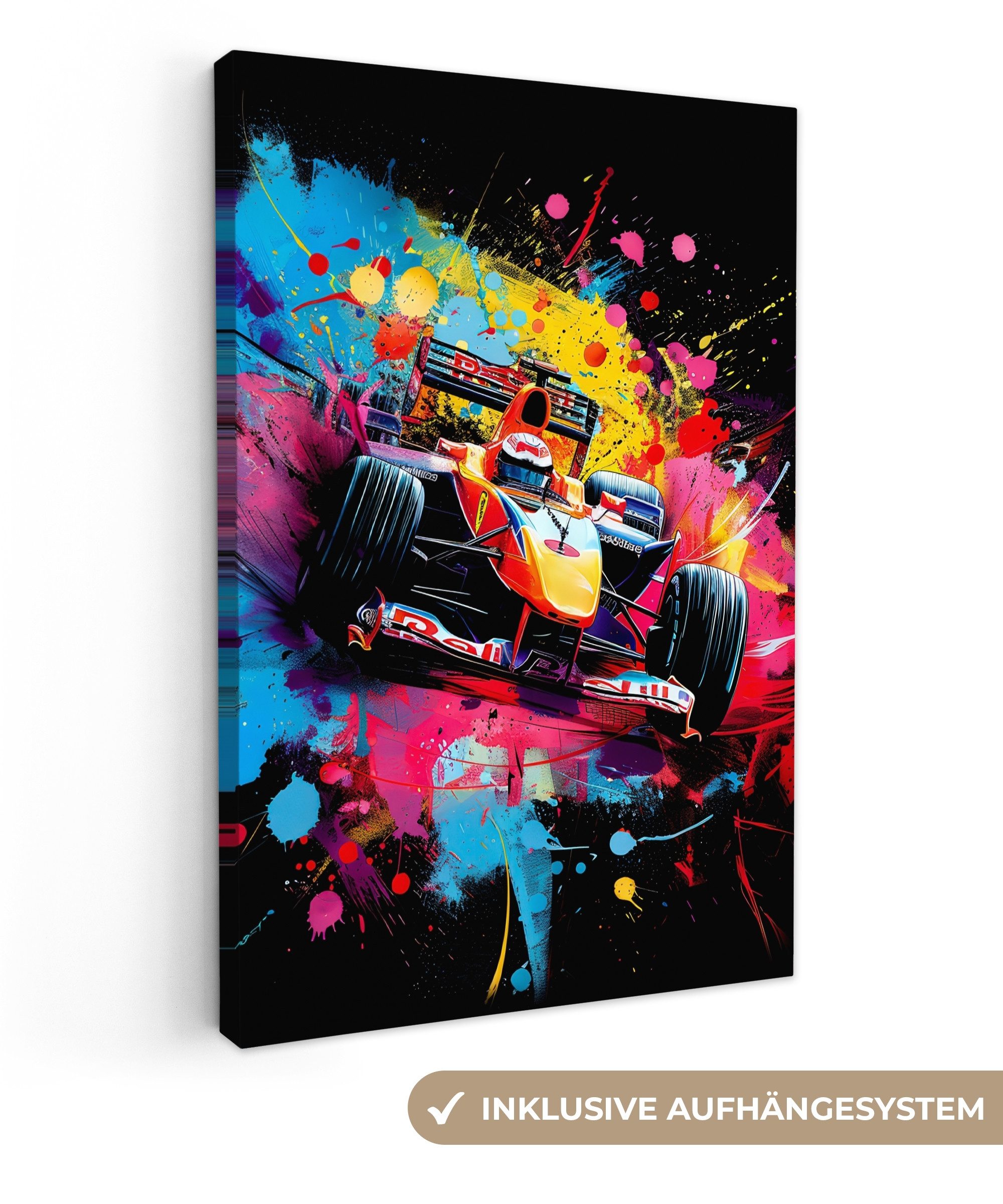 OneMillionCanvasses® Leinwandbild Graffiti - Sport - Auto - Formel 1 - Moto günstig online kaufen