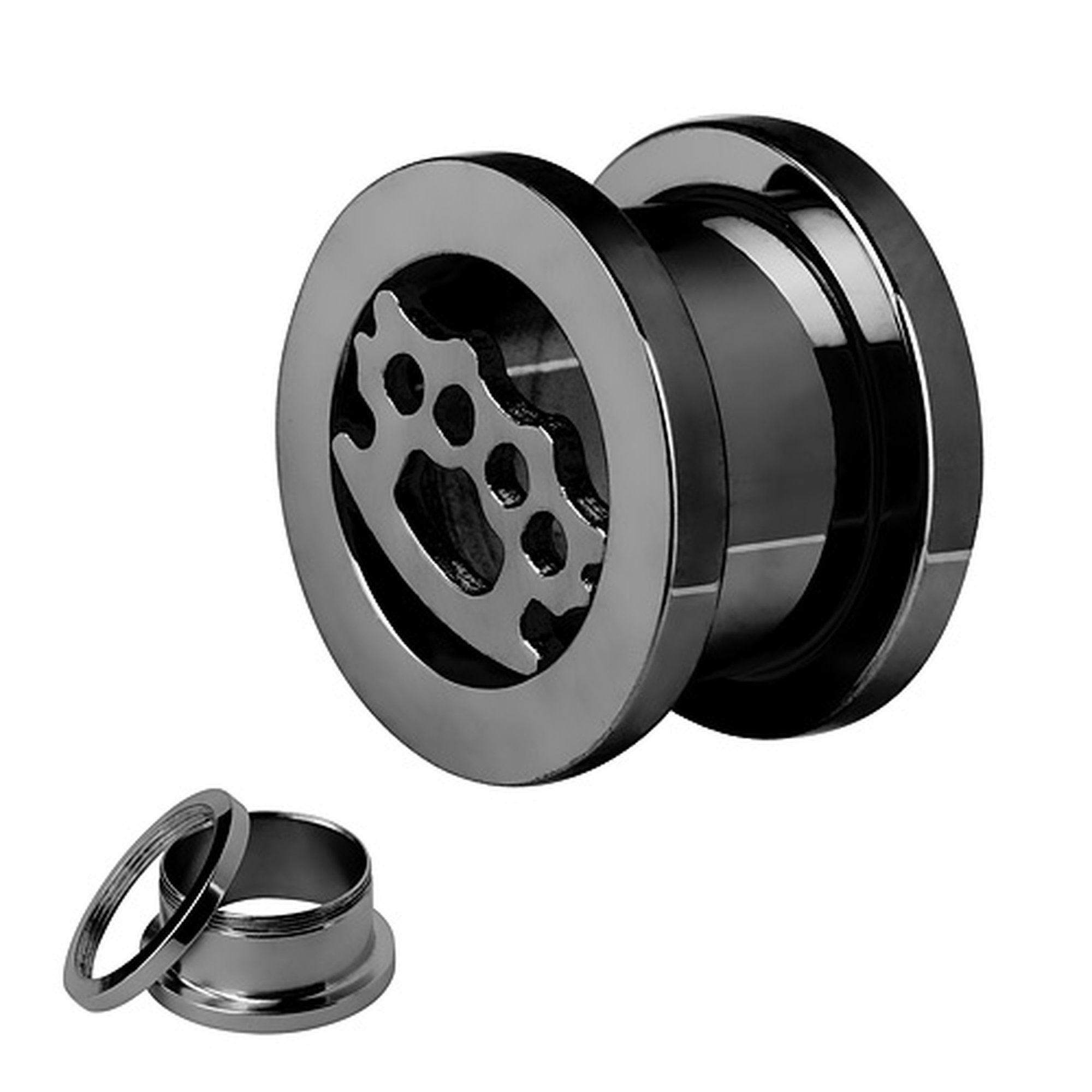 Taffstyle Plug Piercing Edelstahl Schlagring Style, günstig online kaufen