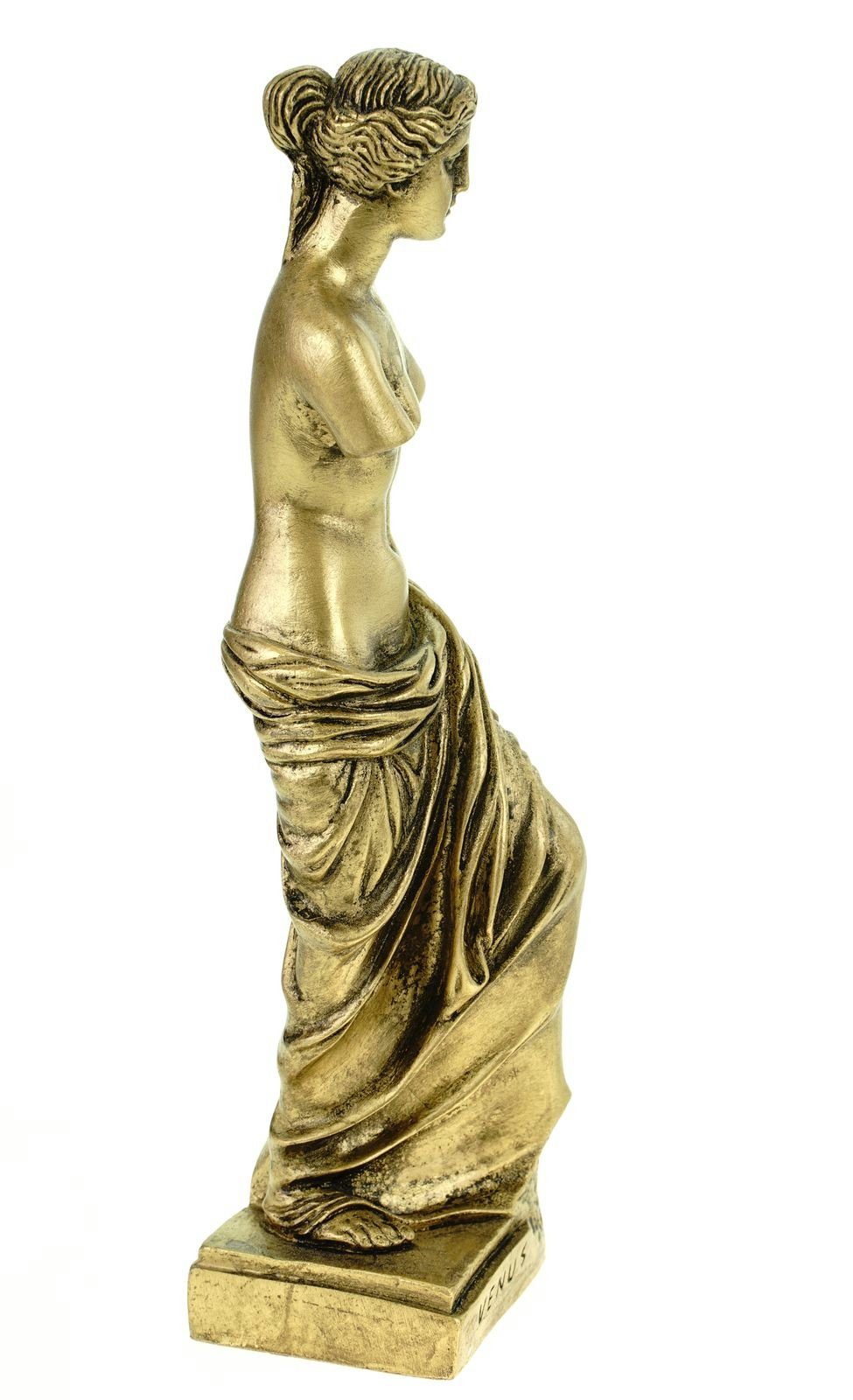 Aphrodite cm von Kremers Griechenland Schatzkiste Skulptur Alabaster goldfarben Dekofigur 25 Milo Figur Venus
