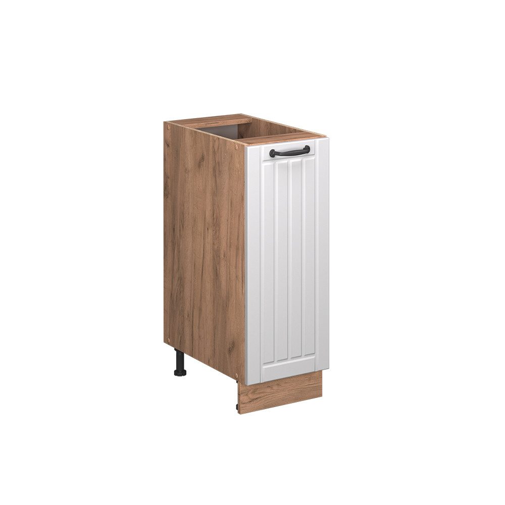 Vicco Apothekerschrank Fame-Line, Weiß Landhaus/Goldkraft Eiche, günstig online kaufen