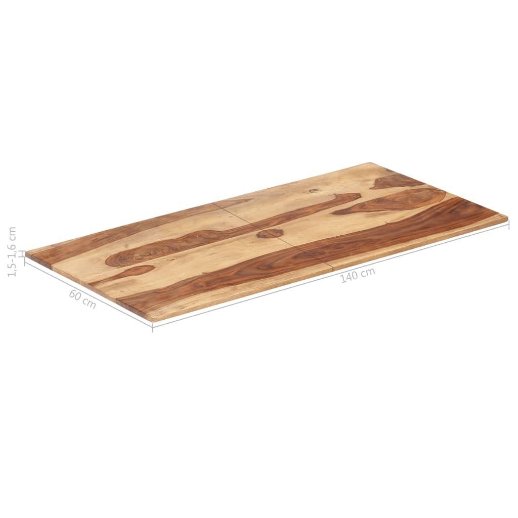 Tischplatte Massivholz vidaXL 60×140 (1 15-16 St) cm Palisander Tischplatte mm