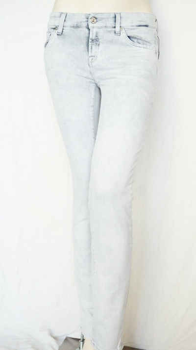 Skinny-fit-Jeans 7 For All Mankind Damen Jeans, Olivya Low Skinny Salz Grau Jeanshose