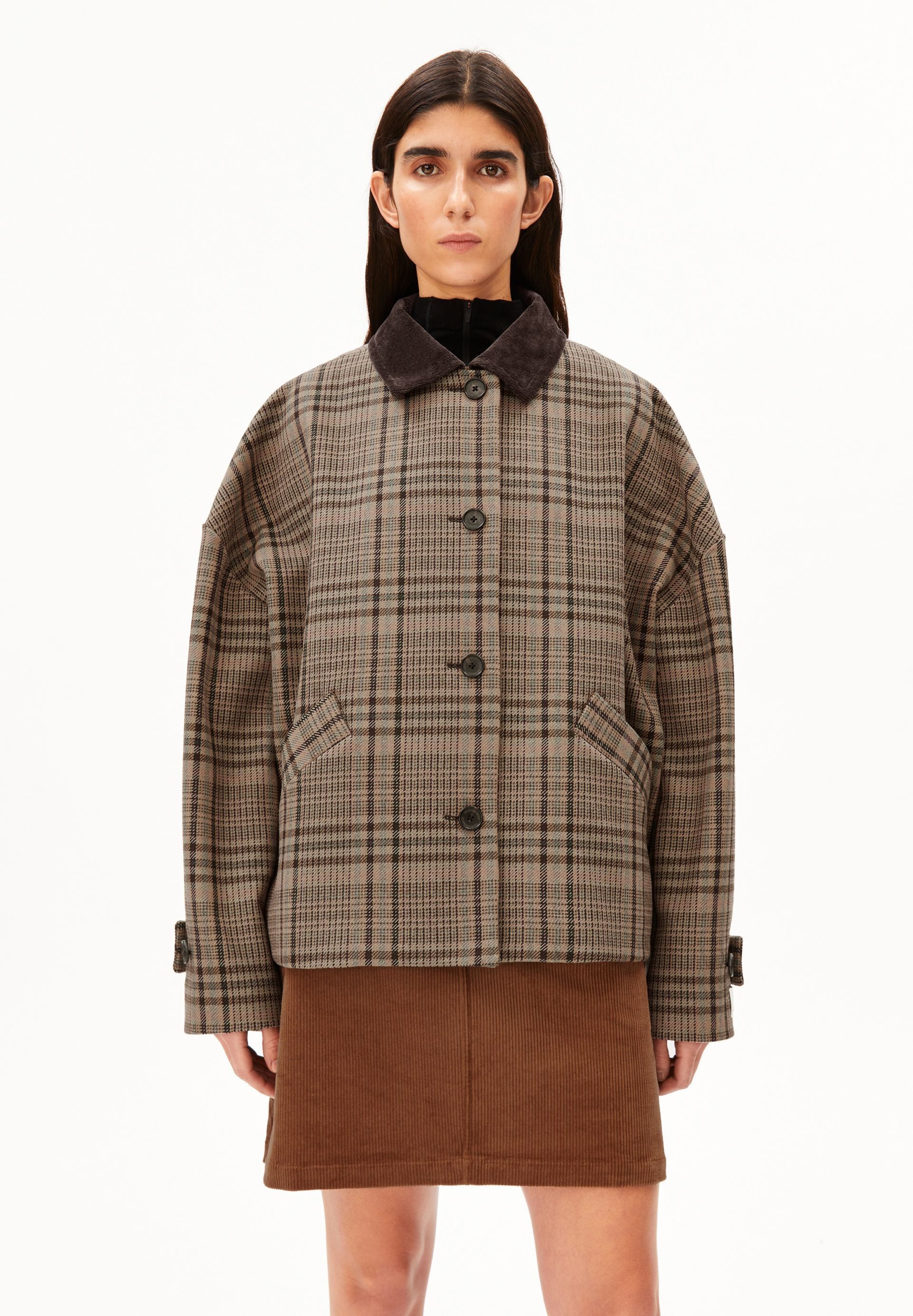 Armedangels Blouson CHECK BARN Oversized Fit