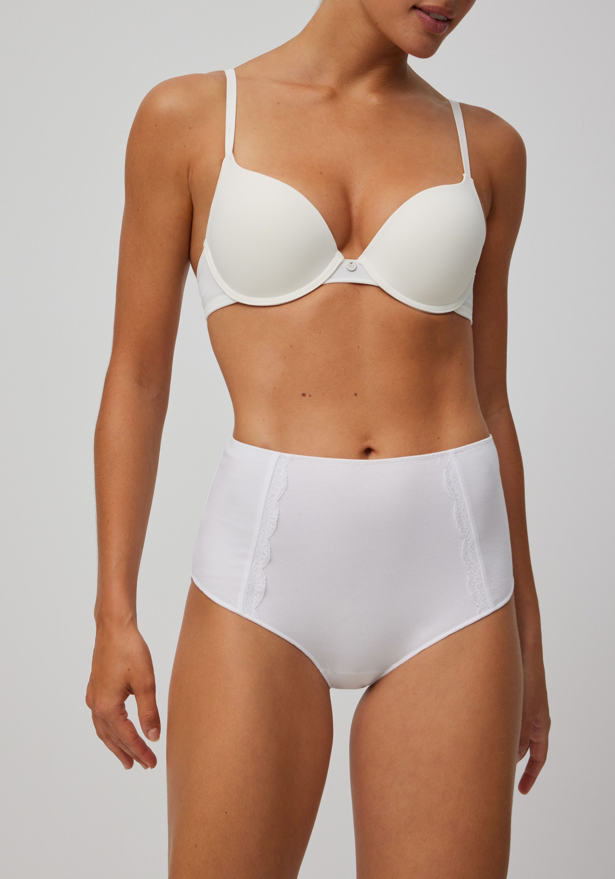 YSABEL MORA Maxislip "BASIC COLLECTION COTTON WITH LACE" 3er Pack, mit roma günstig online kaufen