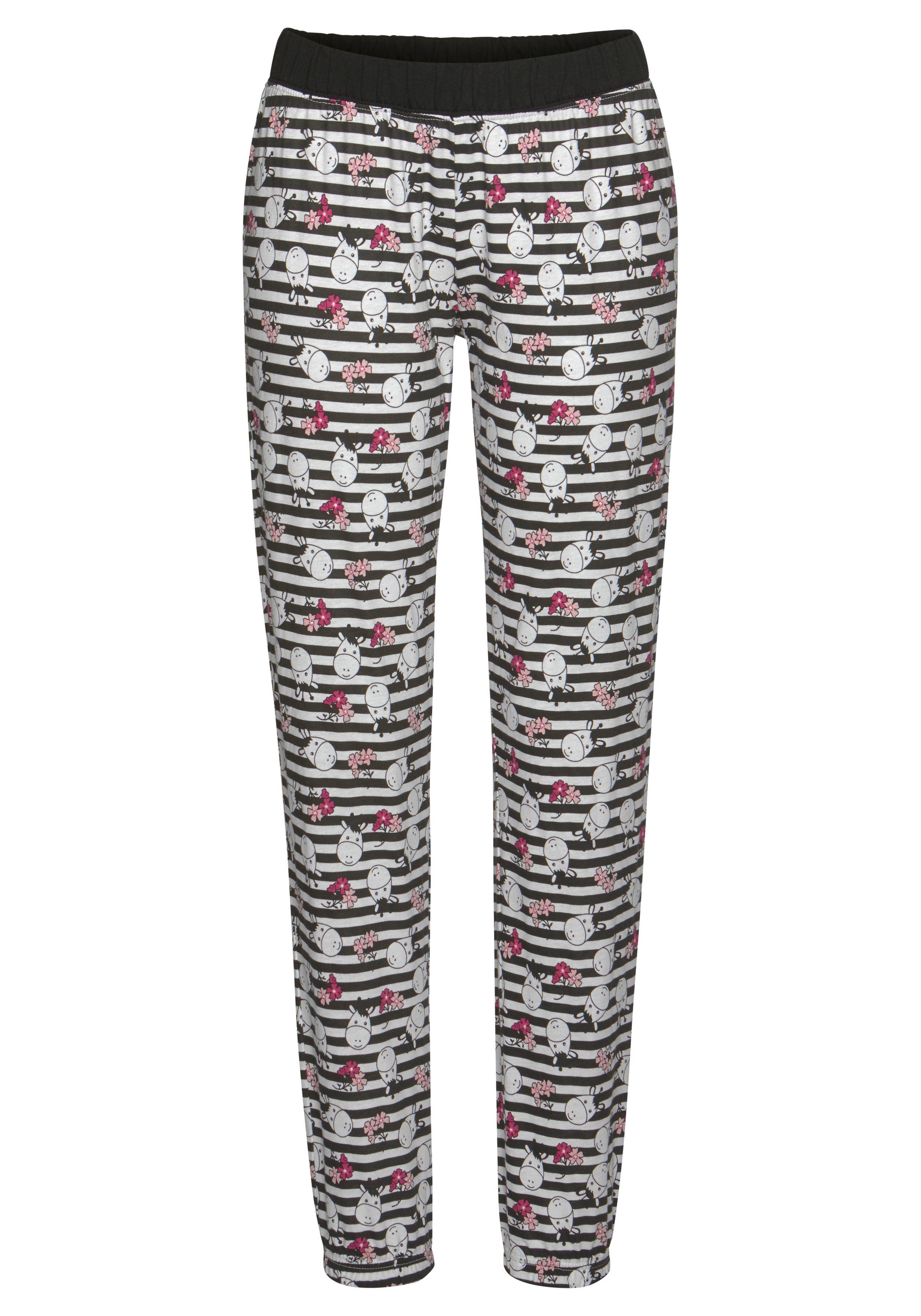 Vivance Dreams by Lascana Pyjama (Set, 2 tlg) mit verspieltem Giraffen-Print – Bild 5 von 5