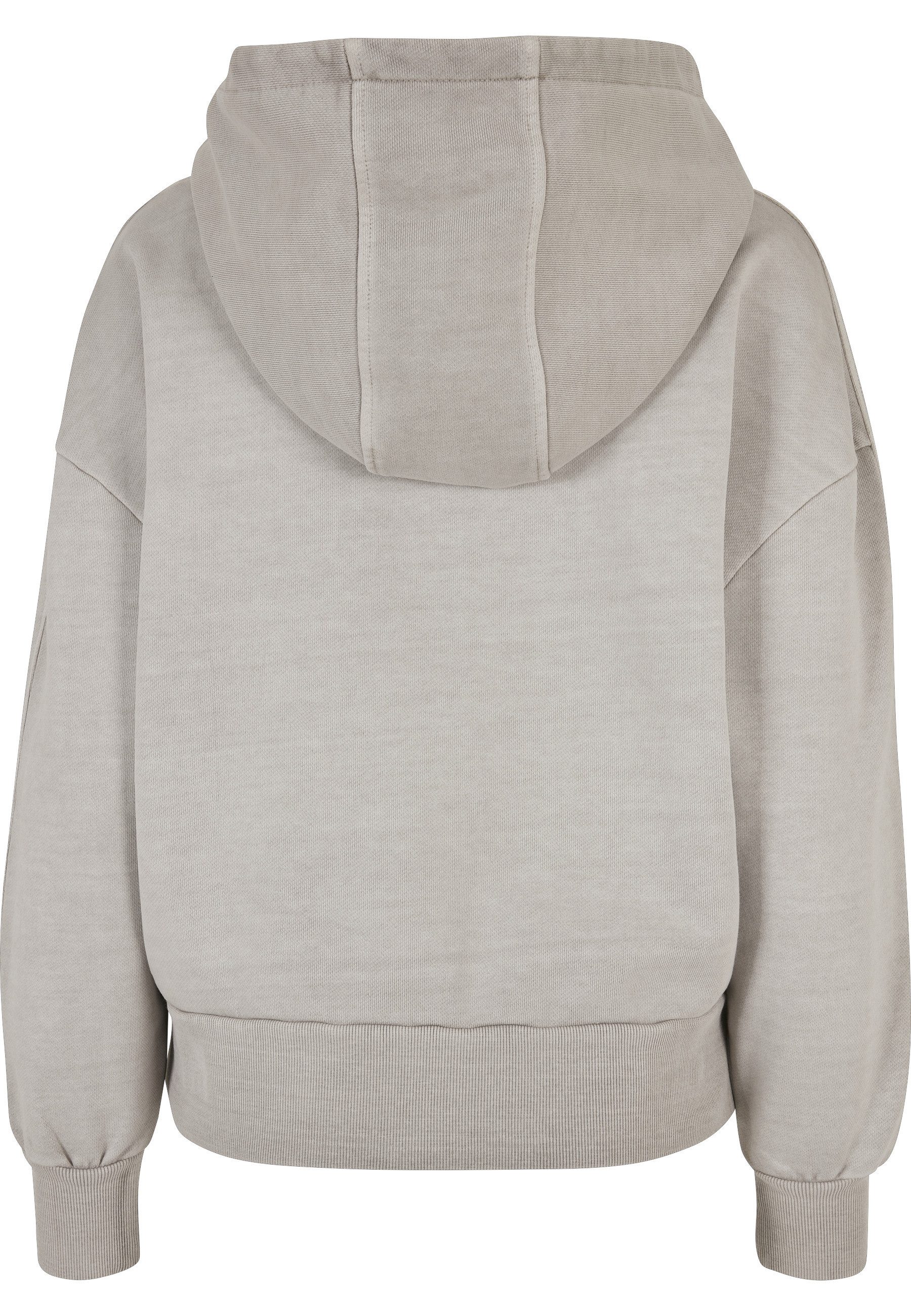 URBAN CLASSICS Rundhalspullover Urban Classics Damen Ladies Heavy Terry Garment Dye Hoody (1-tlg)
