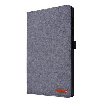 König Design Tablet-Hülle Oppo Realme Pad 10.4, Tablet-Hülle für Oppo Realme Pad 10.4 - Schutztasche Wallet Cover 360 Case Etuis - Grau