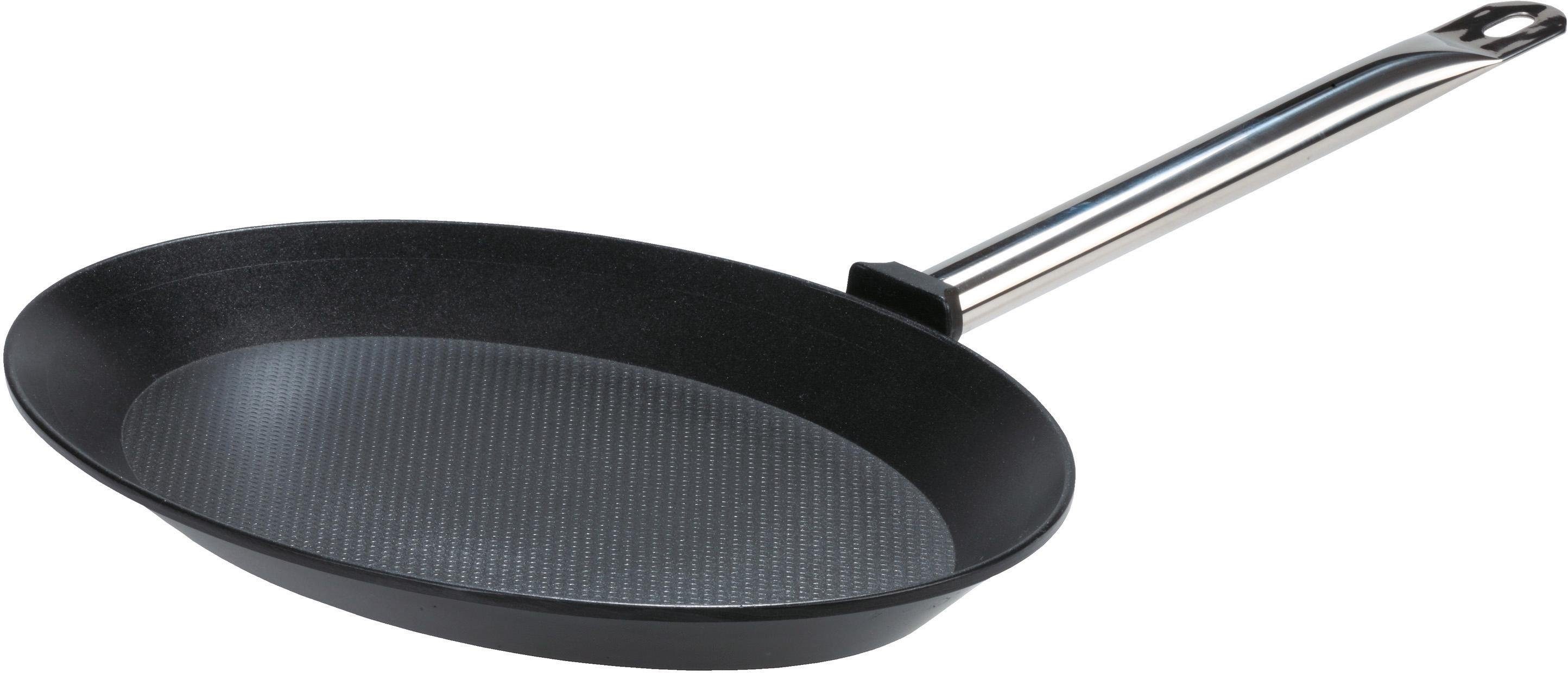 GSW Fischpfanne Gastro Traditionell, Aluminiumguss (Set, 3-tlg), 40x28 cm, incl. Multizange 30 cm, Induktion