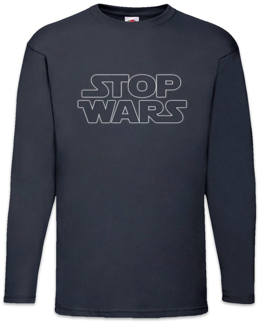 Langarmshirt Stop Wars Langarm T-Shirt Against War Gegen Krieg Pazifismus Star
