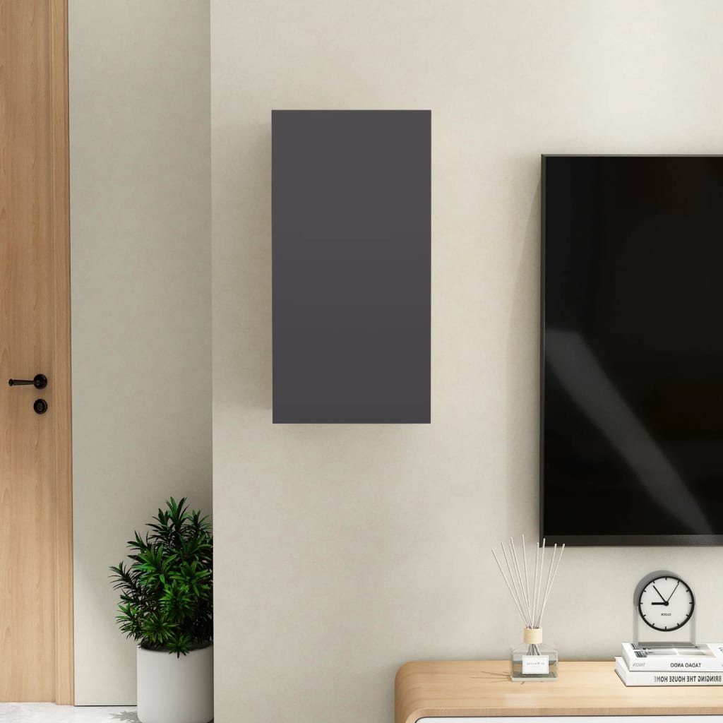 30,5x30x60 Grau TV-Schrank Holzwerkstoff cm furnicato