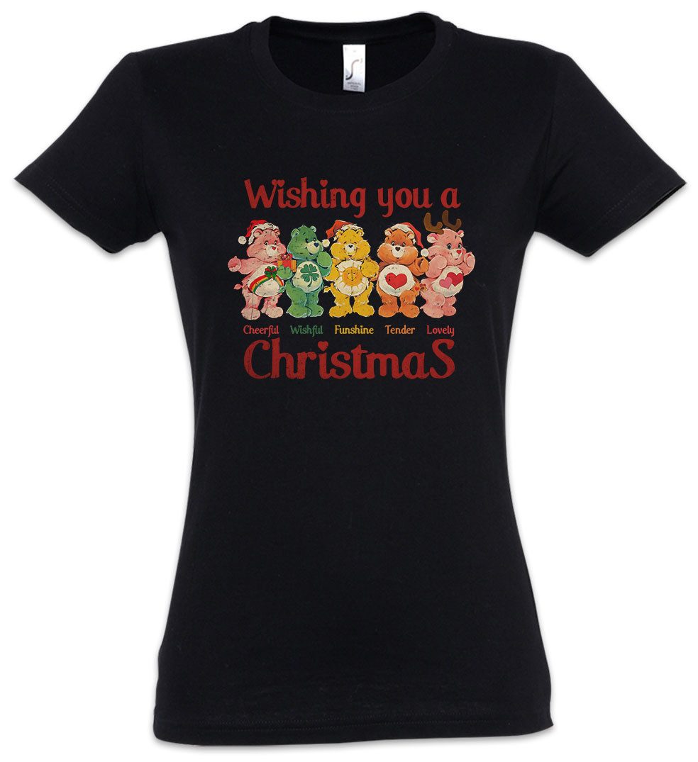 Urban Backwoods Print-Shirt Christmas Bears Wish Damen T-Shirt Care X-Mas W günstig online kaufen