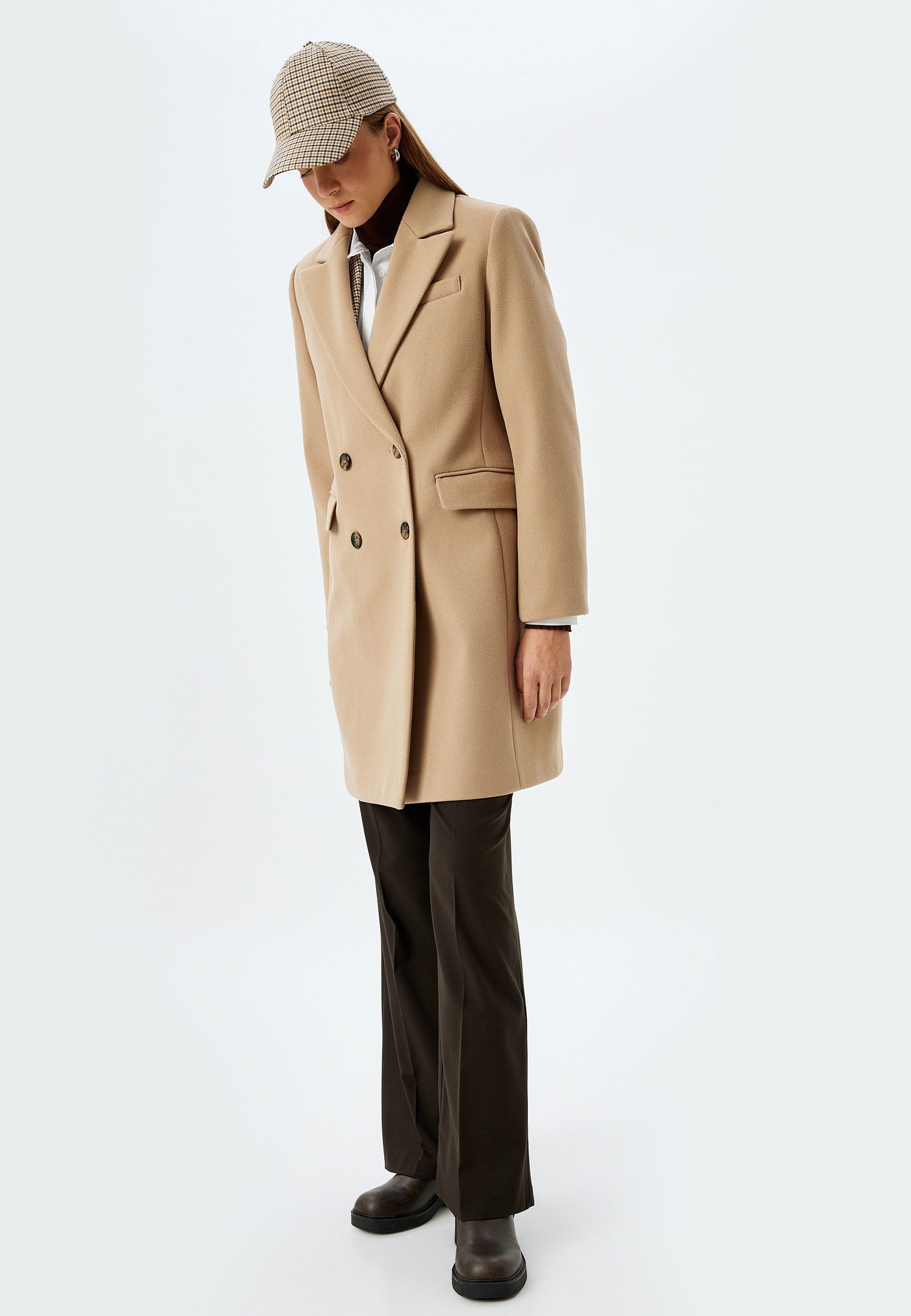 Koton Langmantel Regular Jacket Kragen günstig online kaufen