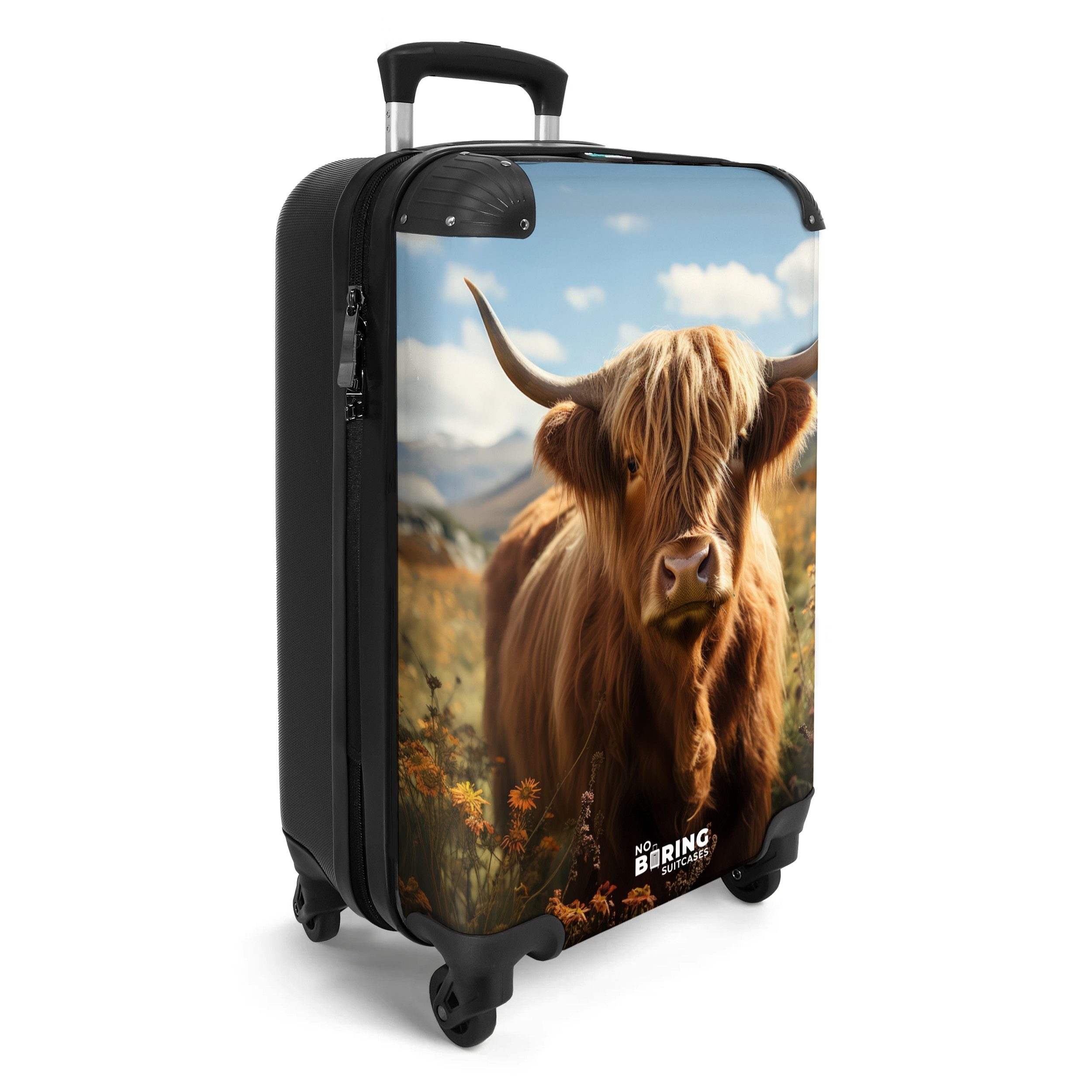 NoBoringSuitcases.com© Hartschalen-Trolley Schottischer Highlander auf der günstig online kaufen