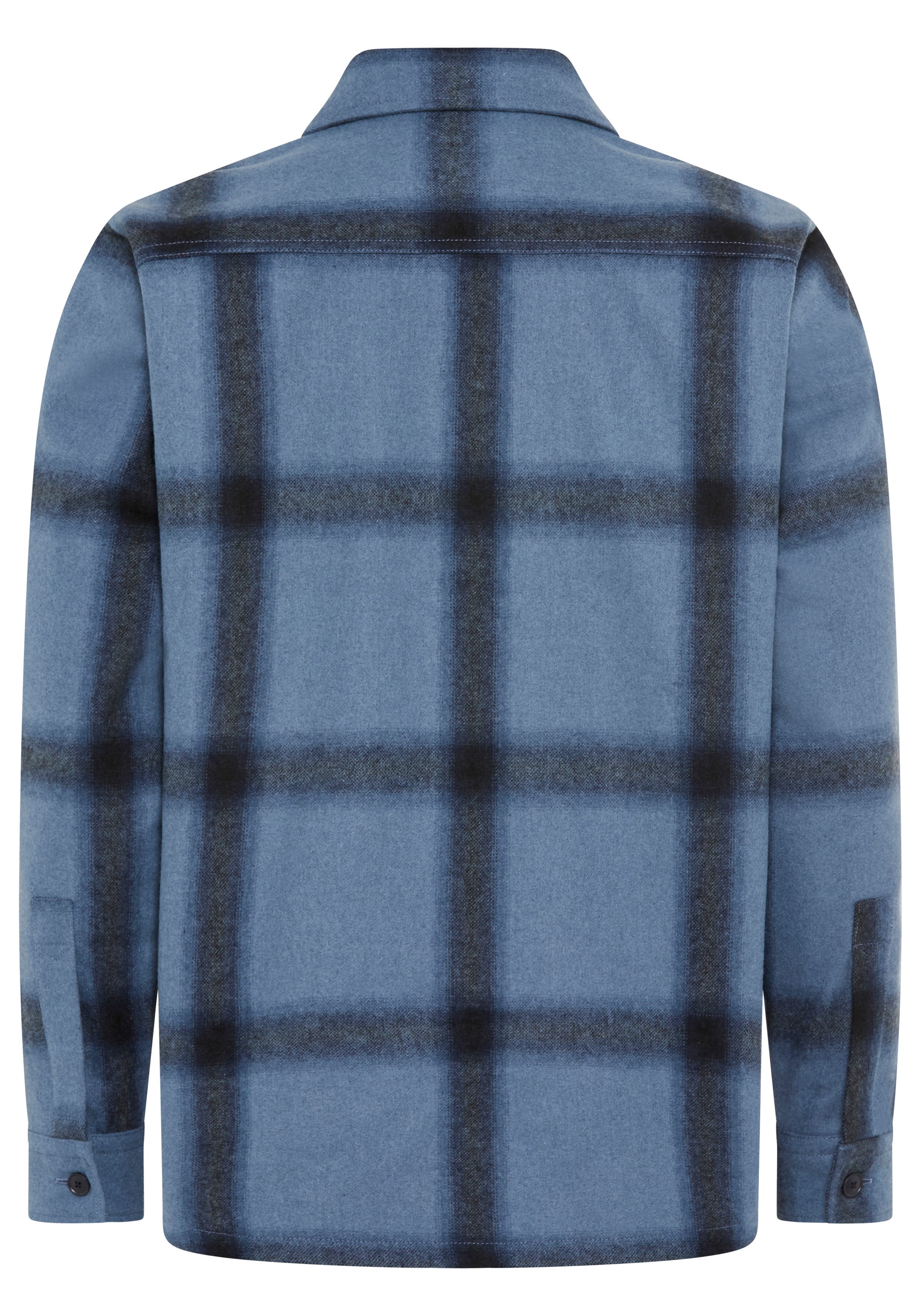 BOSS ORANGE Langarmhemd Locky melierte Wollmischung, günstig online kaufen