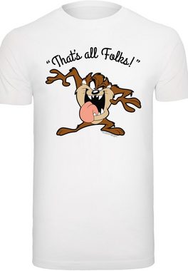 F4NT4STIC T-Shirt Looney Tunes Taz That's All Folks Print