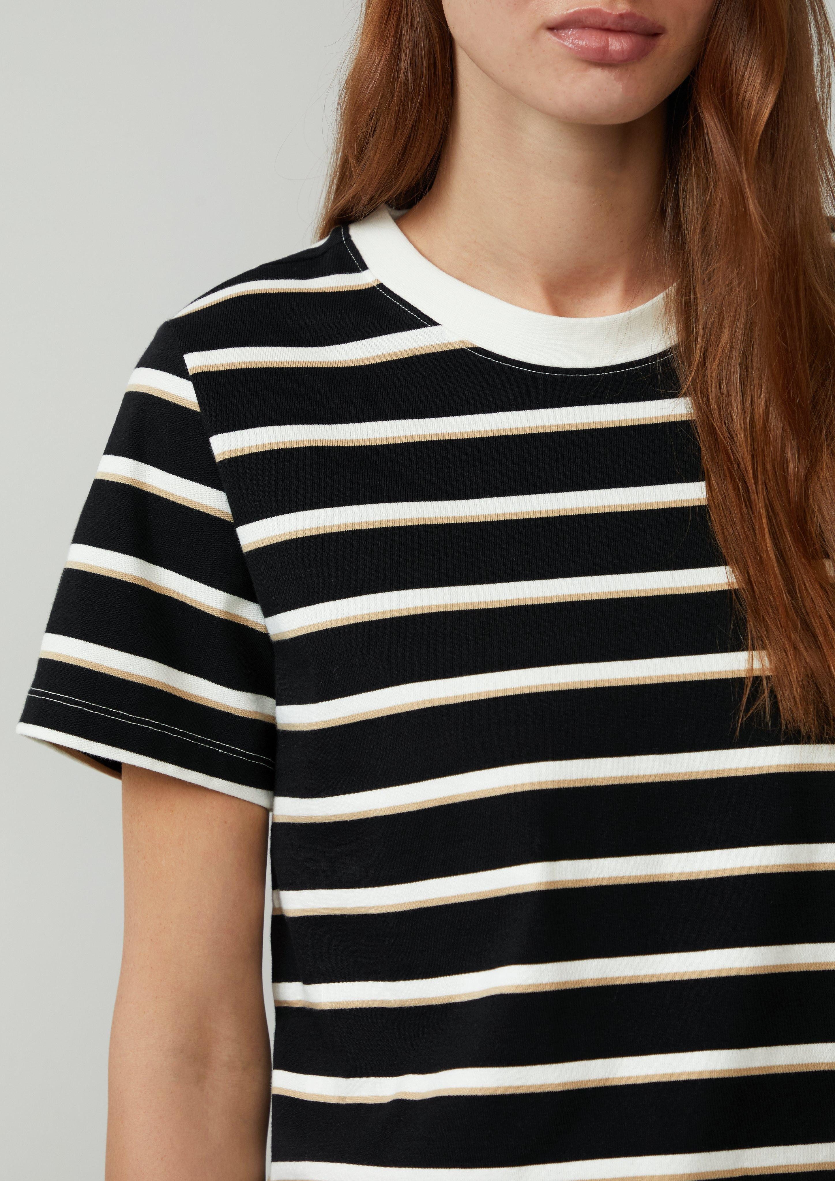 s.Oliver Kurzarmshirt Verkürztes Baumwoll-T-Shirt mit Streifen günstig online kaufen