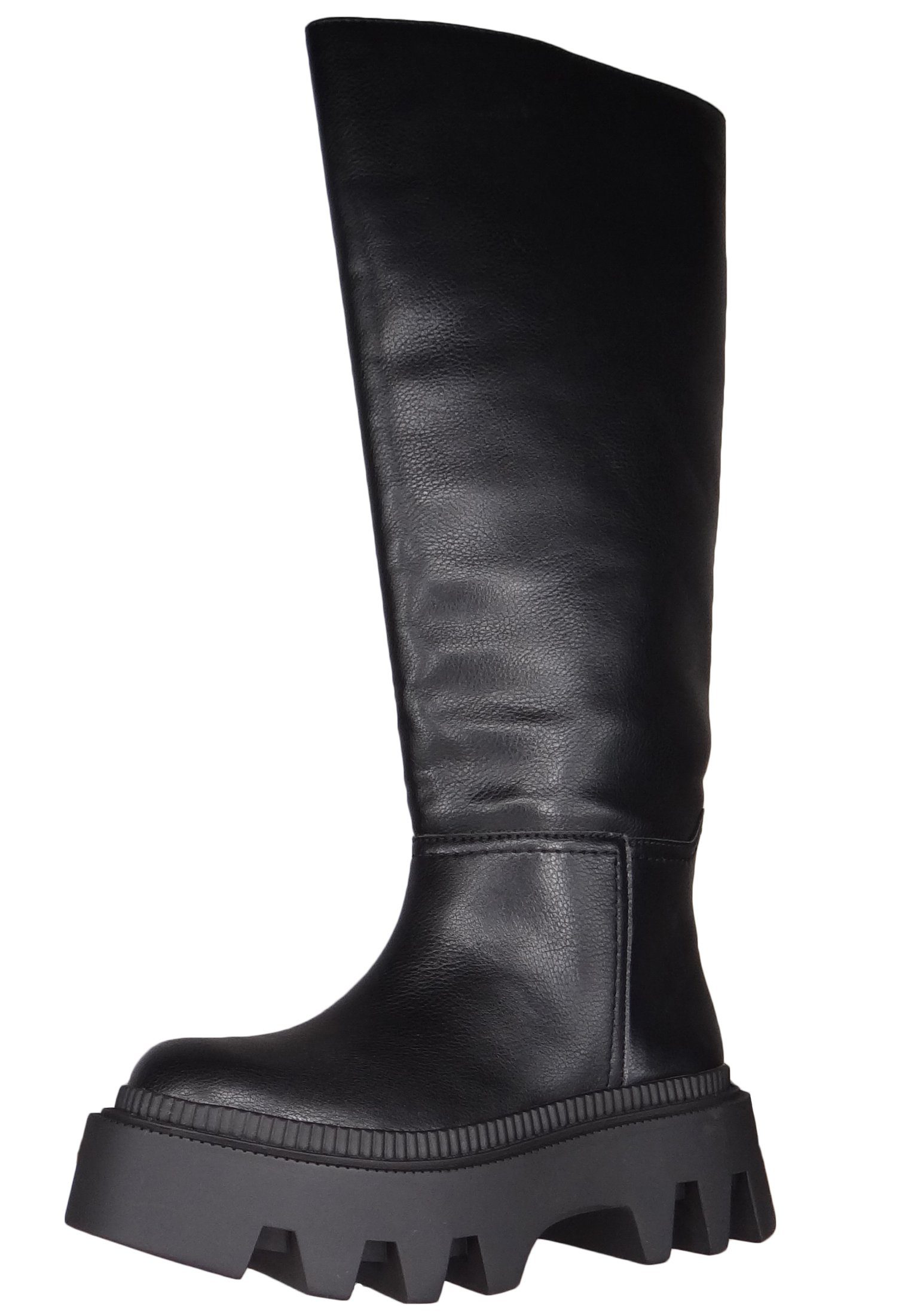 Buffalo Black Vegan Stiefel 1220026 Boot Flora