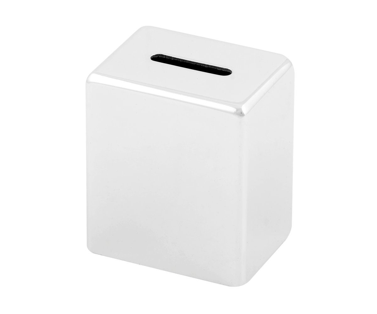 Brillibrum Spardose Spardose versilbert Sparbüchse Safe Sparschwein Banktresor