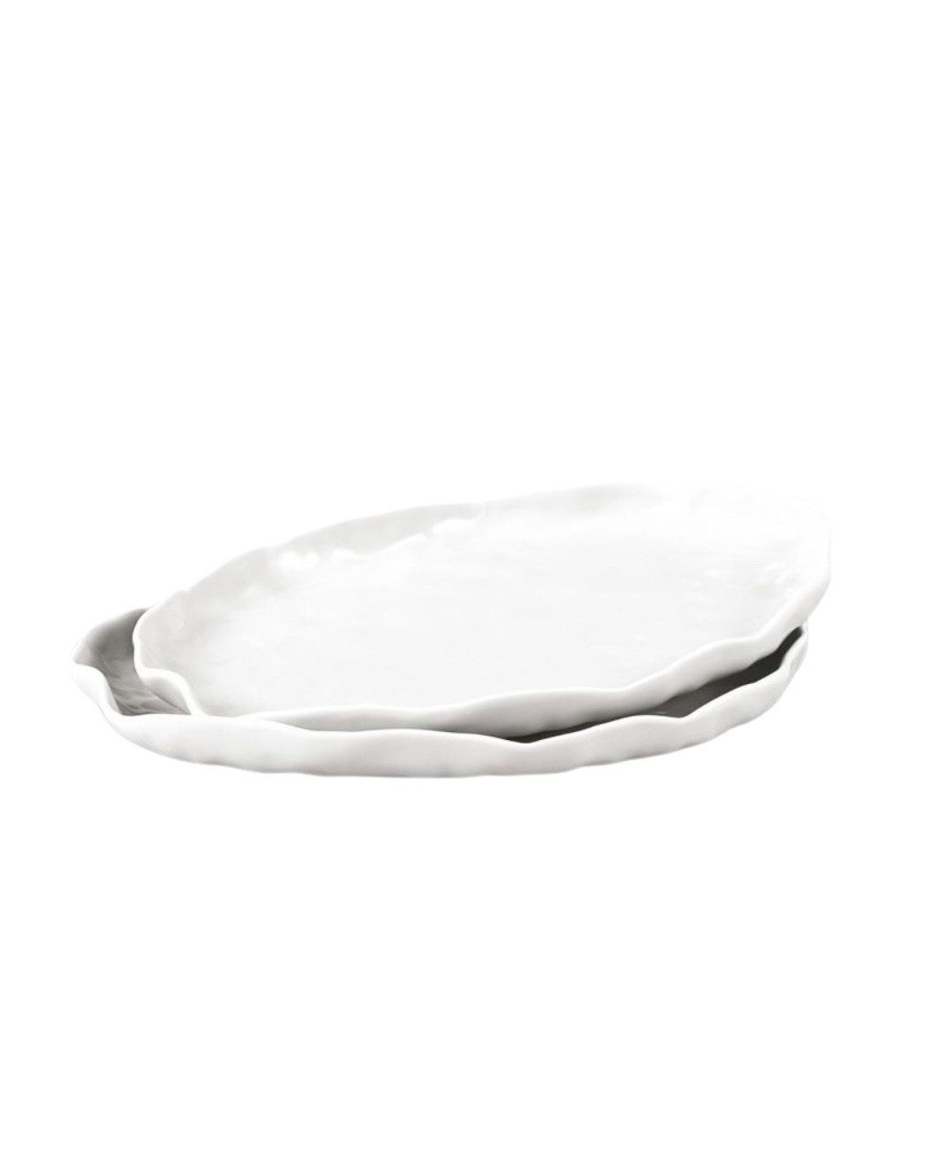 EKA Servierschale Angles Beige Servierschalen, Porzellan, (2-tlg)