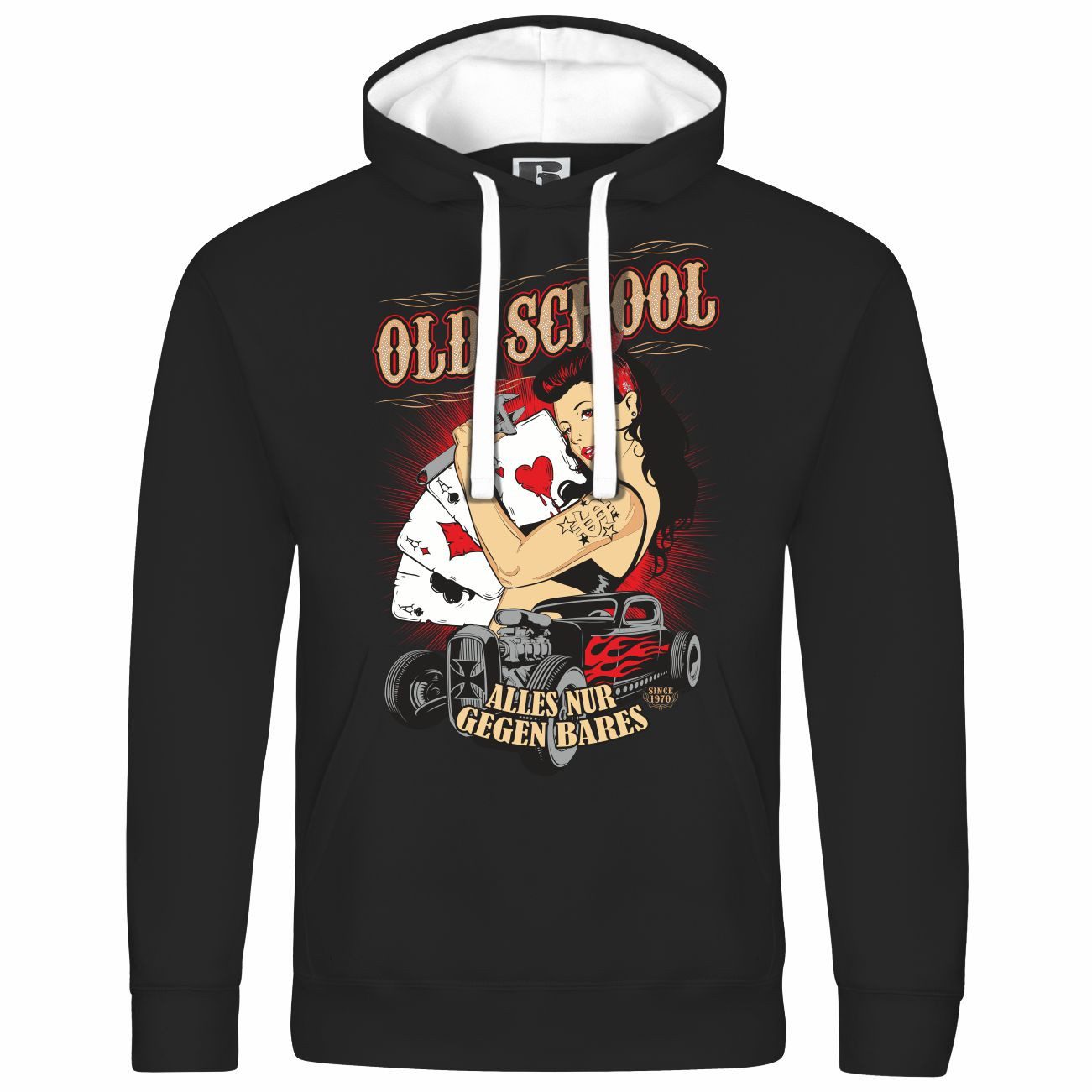 Kapuzenpullover Herren Kapuzenpullover Old School alles nur gegen Bares