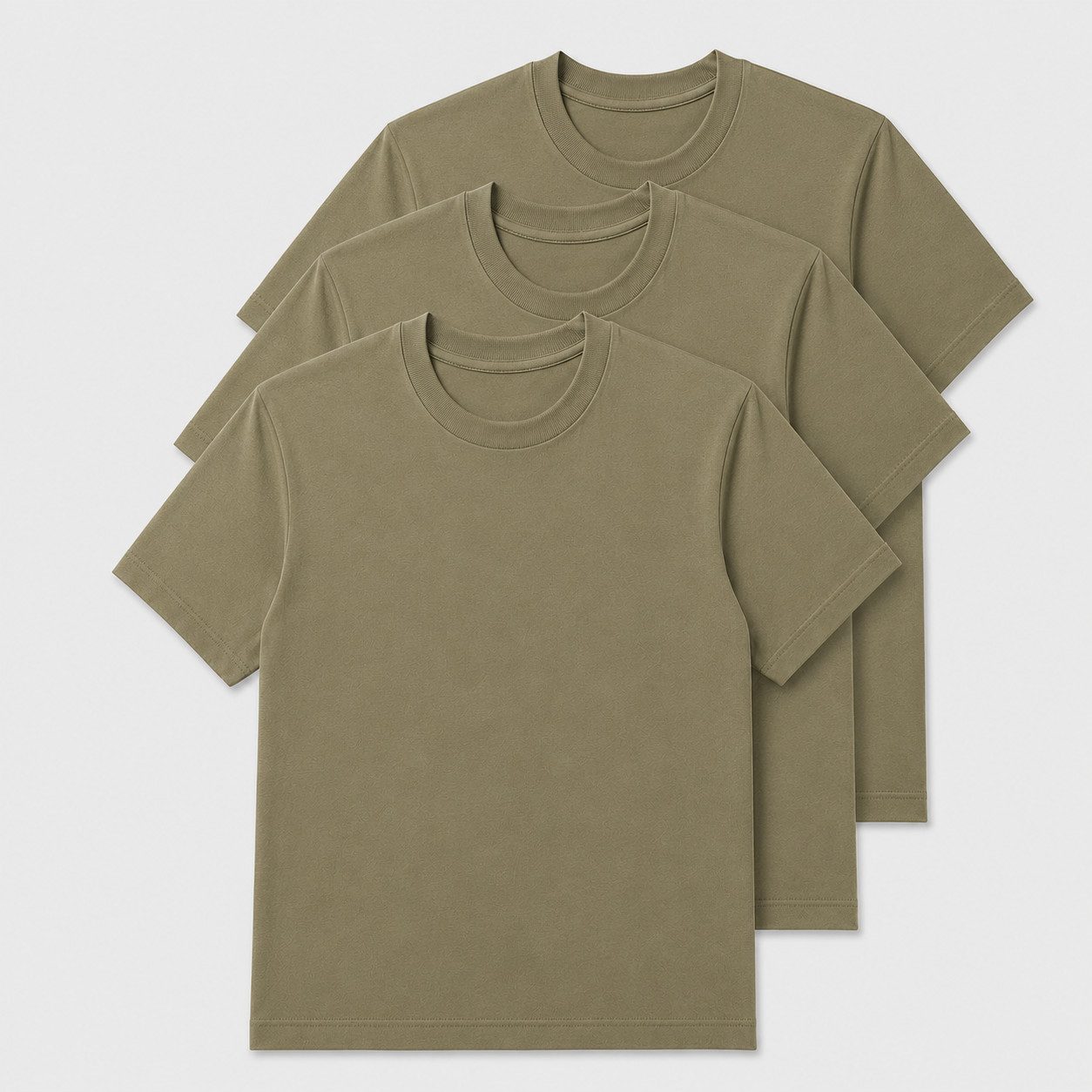 Sitztgut T-Shirt Classic Crew Neck T-Shirt (3-tlg)