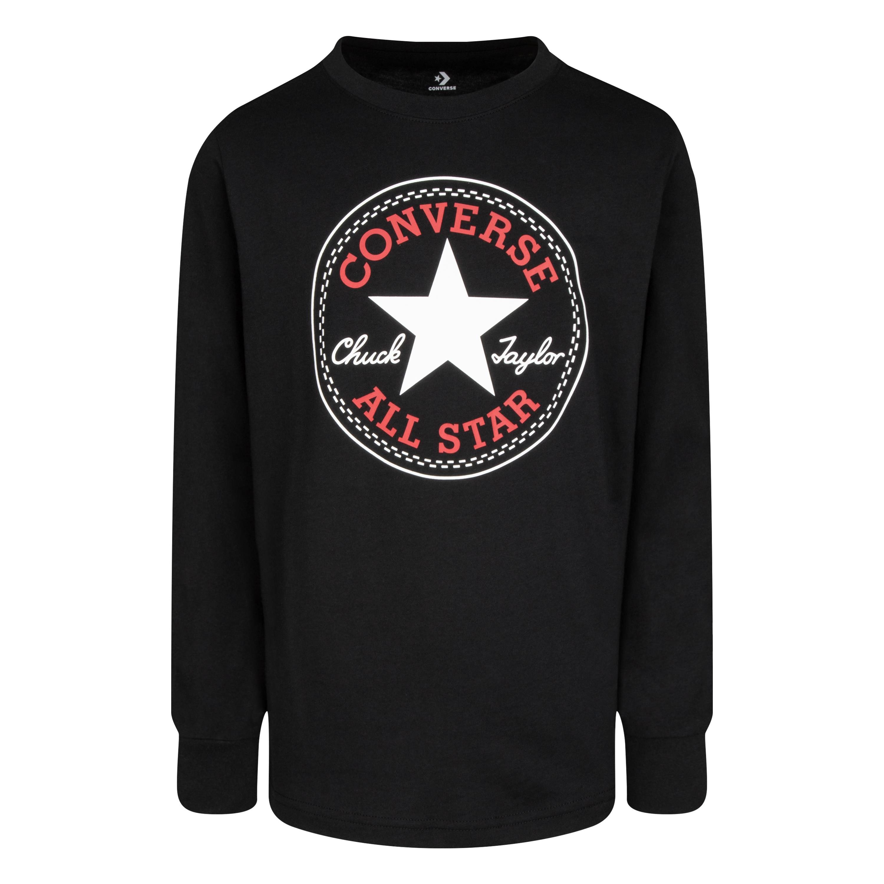 Converse Langarmshirt CNVB CHUCK PATCH LS TEE für Kinder und Jugendliche, weicher Jersey-Stoff, elastisches Material – Bild 2 von 4
