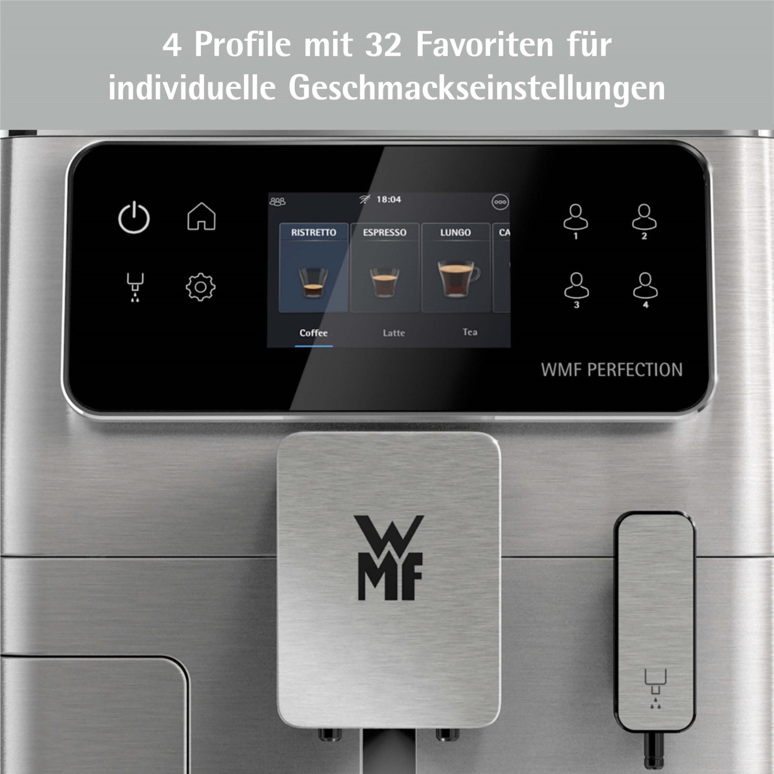 WMF Kaffeevollautomat Perfection 640 CP812D10, besonders leise, hochwertiges Gehäuse, LED-Ambient-Light – Bild 5 von 5
