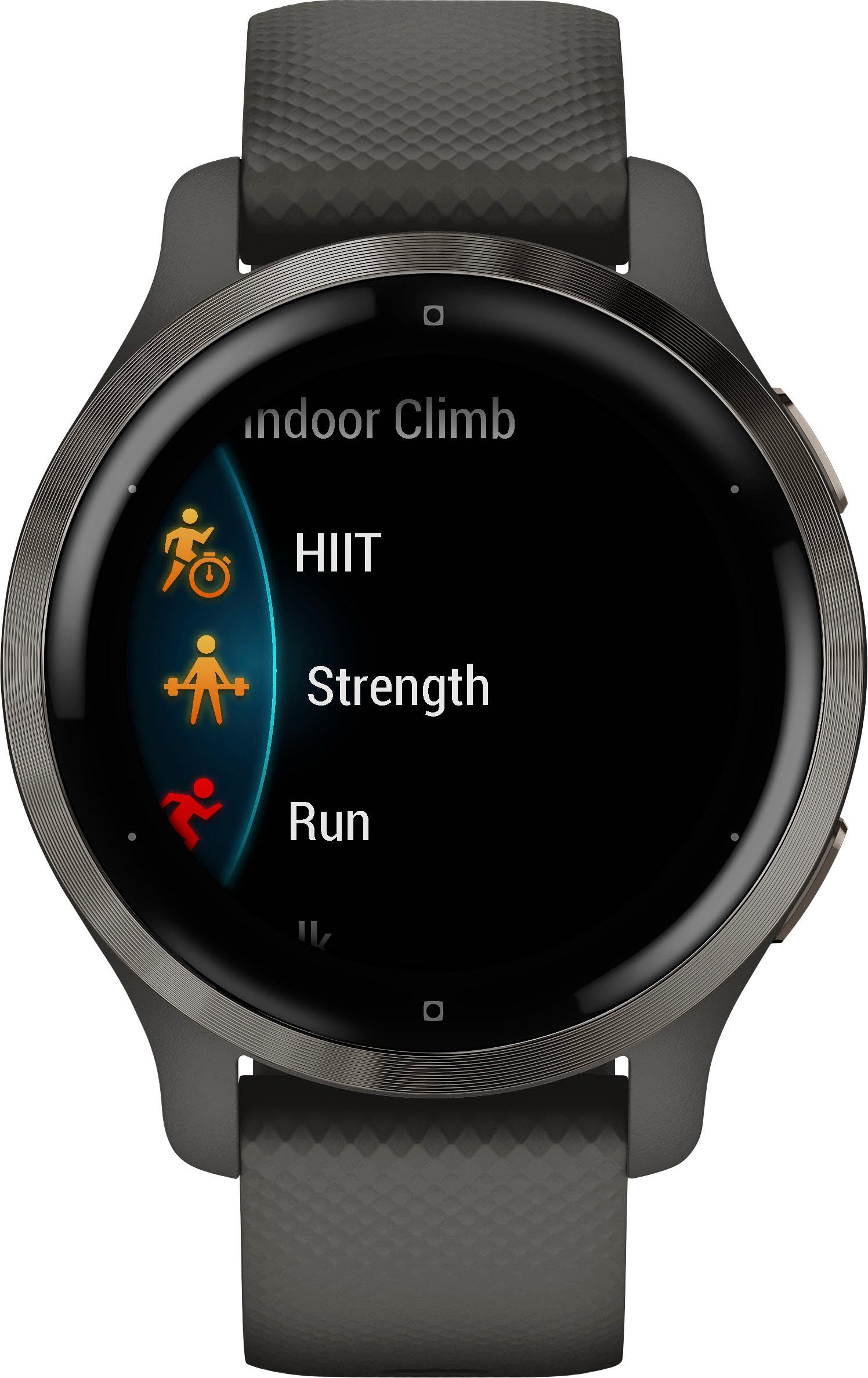 Smartwatch cm/1,1 25 (2,8 Garmin 2S | dunkelgrau Venu Zoll), vorinstallierten Sport-Apps dunkelgrau