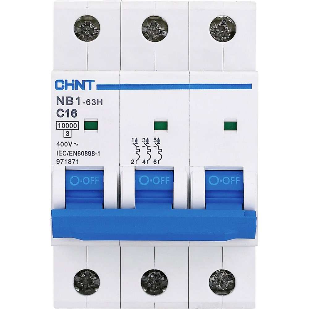 Schalter Chint 179868 NB1L Leitungsschutzschalter 3polig 16 A
