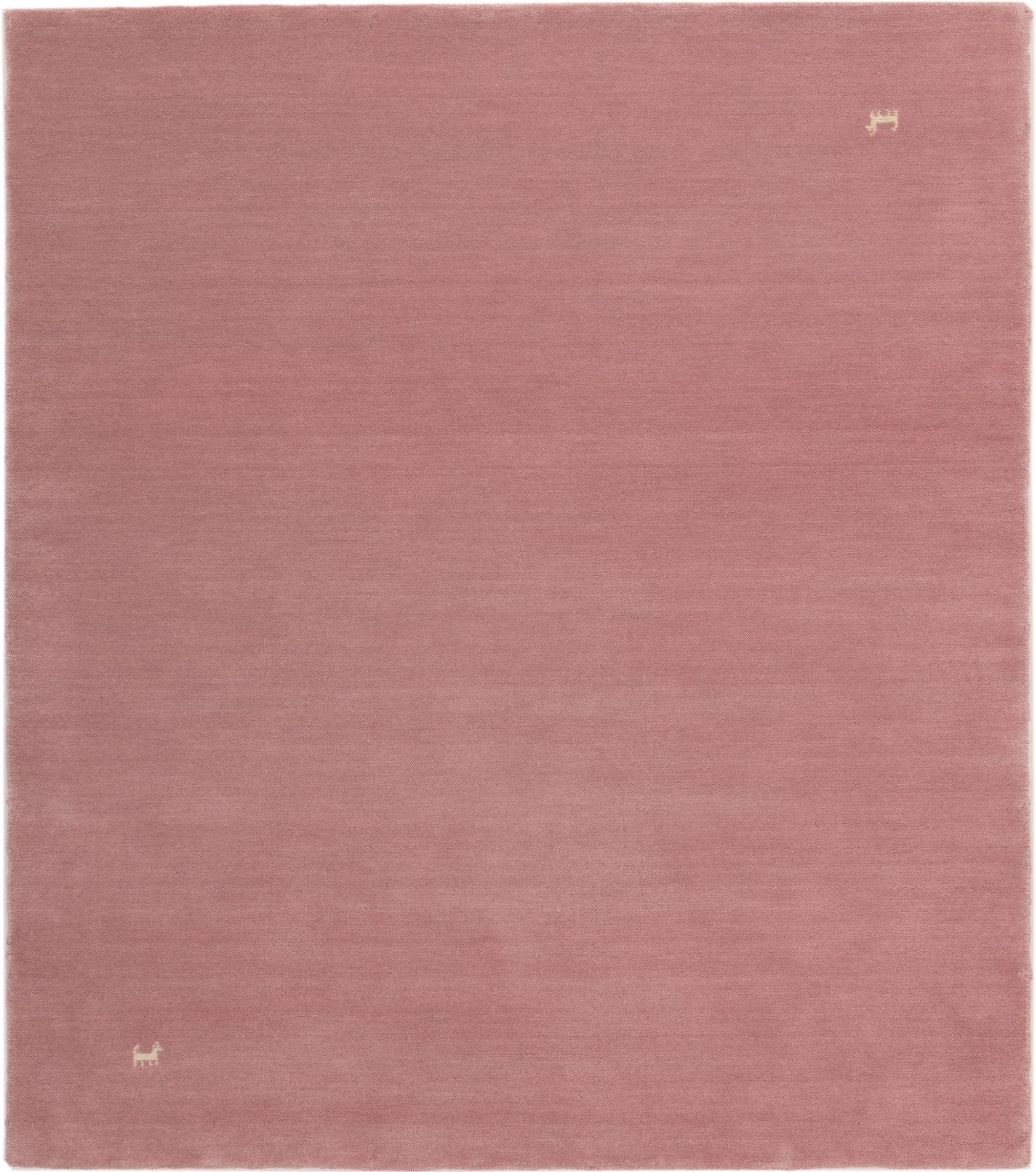 Nain Trading Orientteppich Loom Gabbeh Old Rose 200x198 Moderner Orientteppich Quadratisch, quadratisch, Höhe: 12 mm