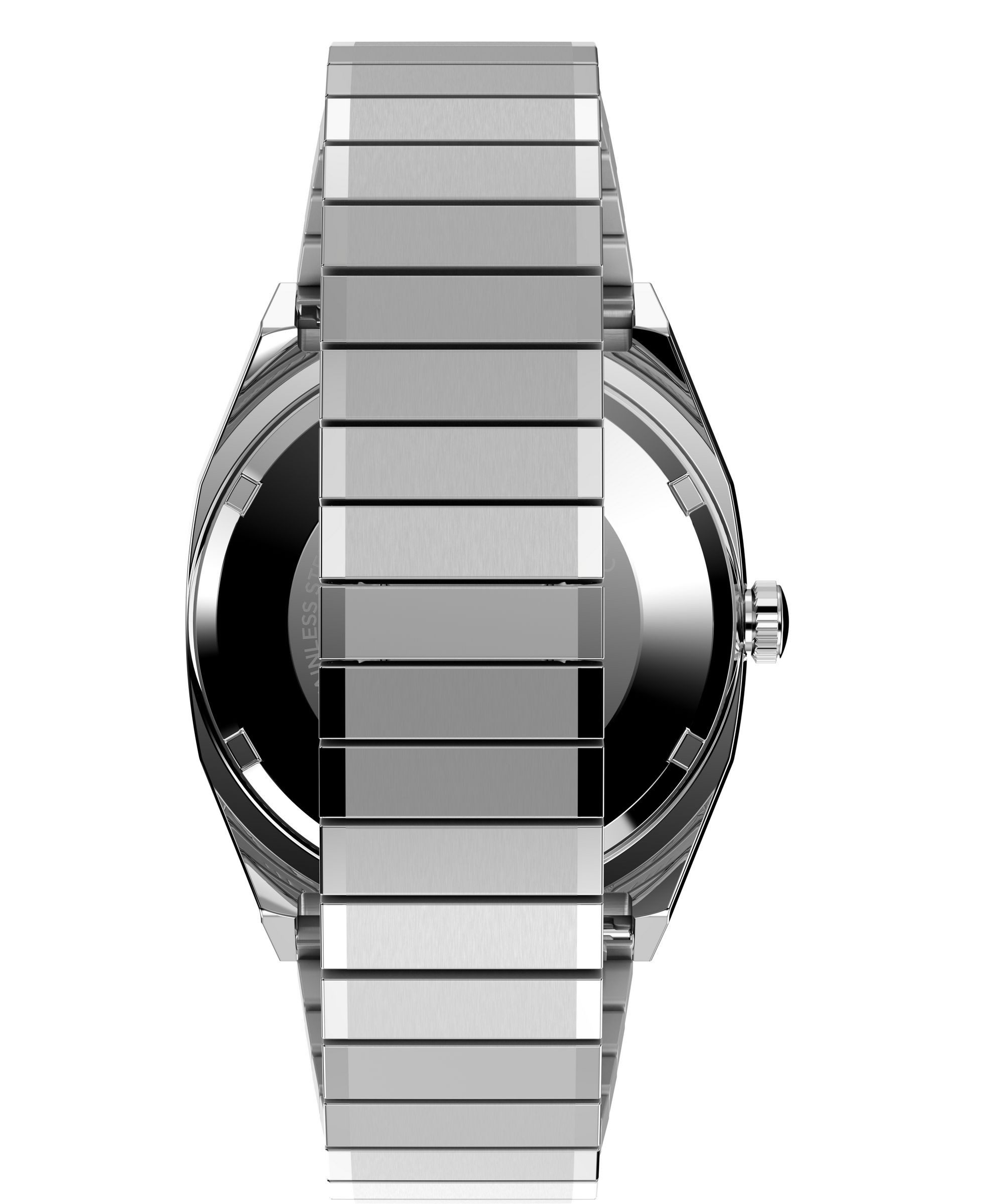 Timex Automatikuhr E Line TW2Y66800AJ, Armbanduhr, Herrenuhr, Mechanische Uhr, Edelstahlarmband, analog, Tag