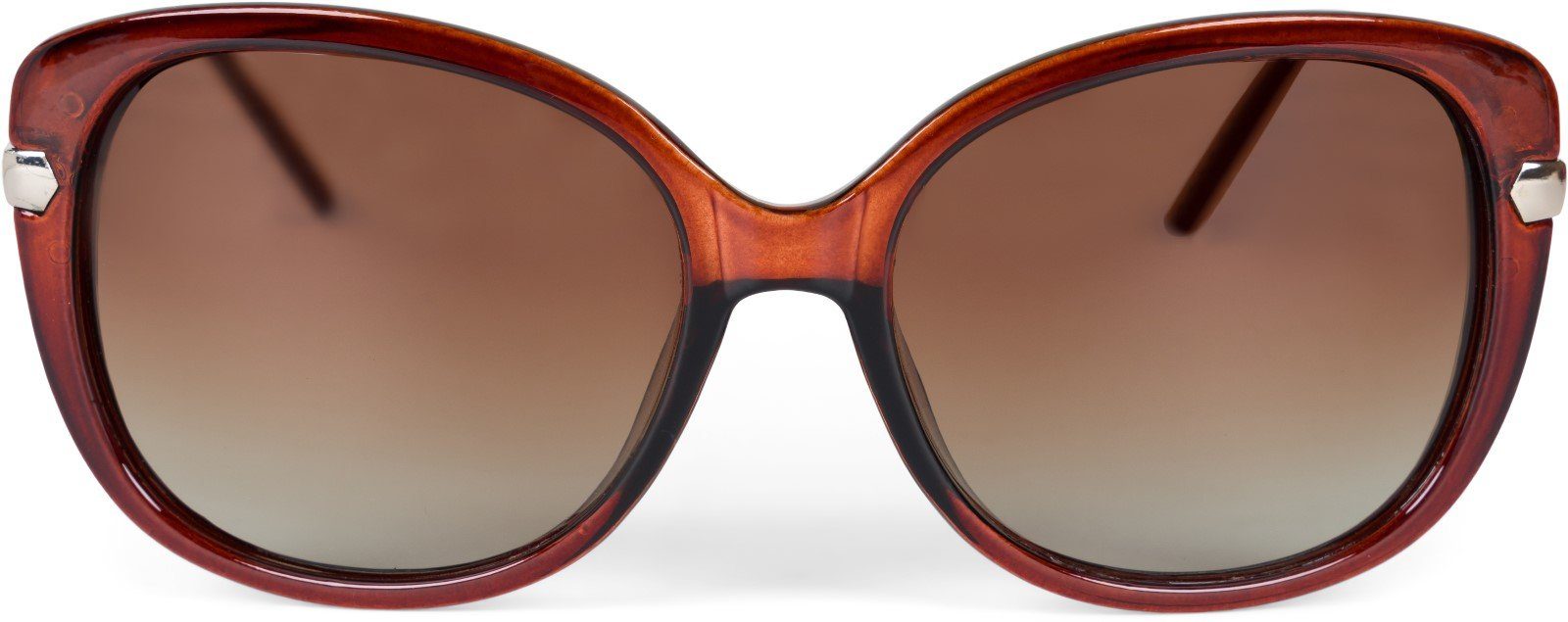 styleBREAKER Sonnenbrille (1-St) Polarisiert Braun Braun Gestell Verlauf / Glas