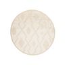 Creme Beige Rund