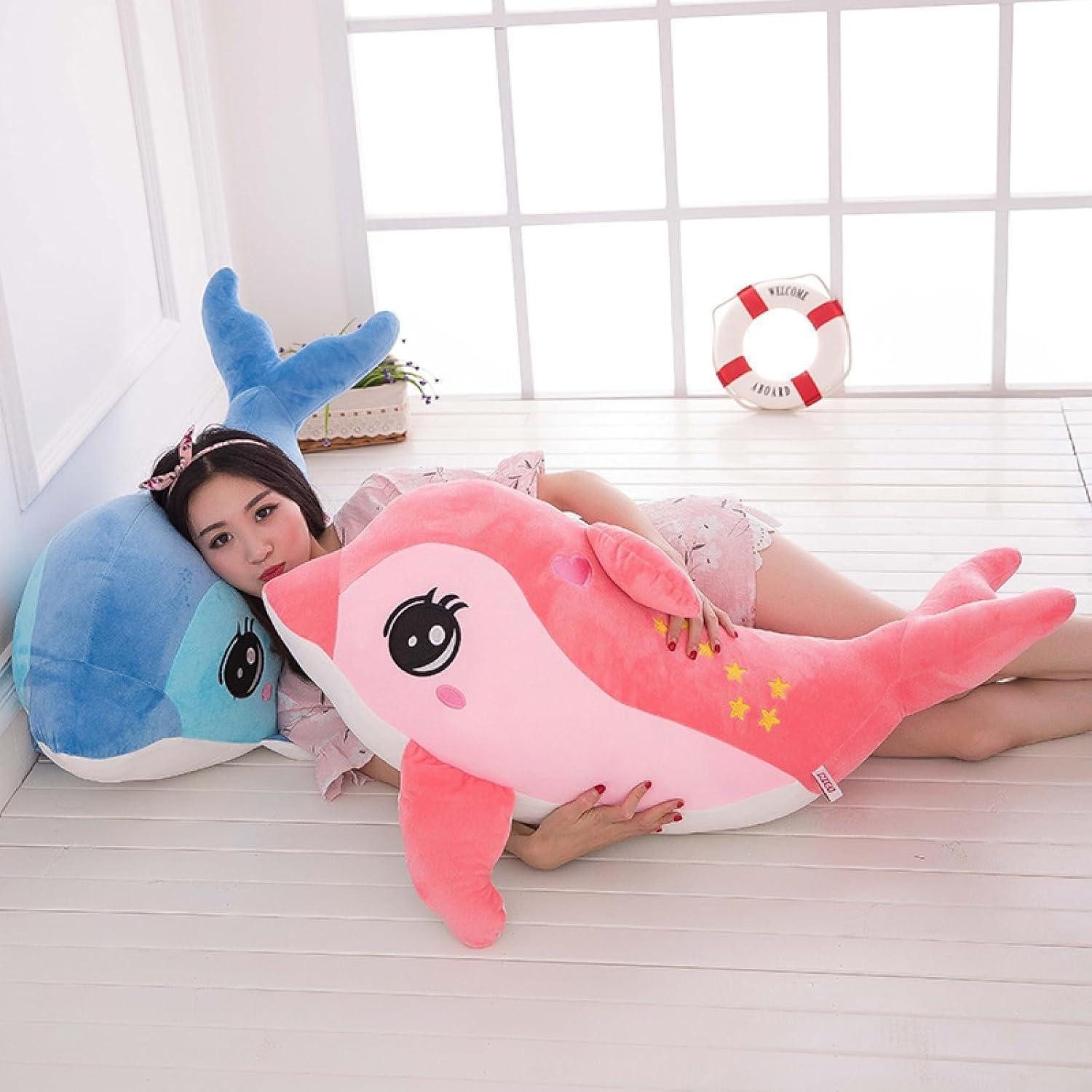 LuxusKollektion Kuscheltier Plüschtier Delphin Kuscheltier Babys Mädchen Jungen 40 cm Rosa