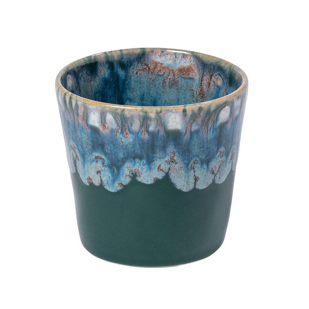 Costa Nova Becher Lungo Grespresso, Grün (hunter green), 19 cl, 1-tlg., Keramik, 8 x 7,5 cm, 190 ml