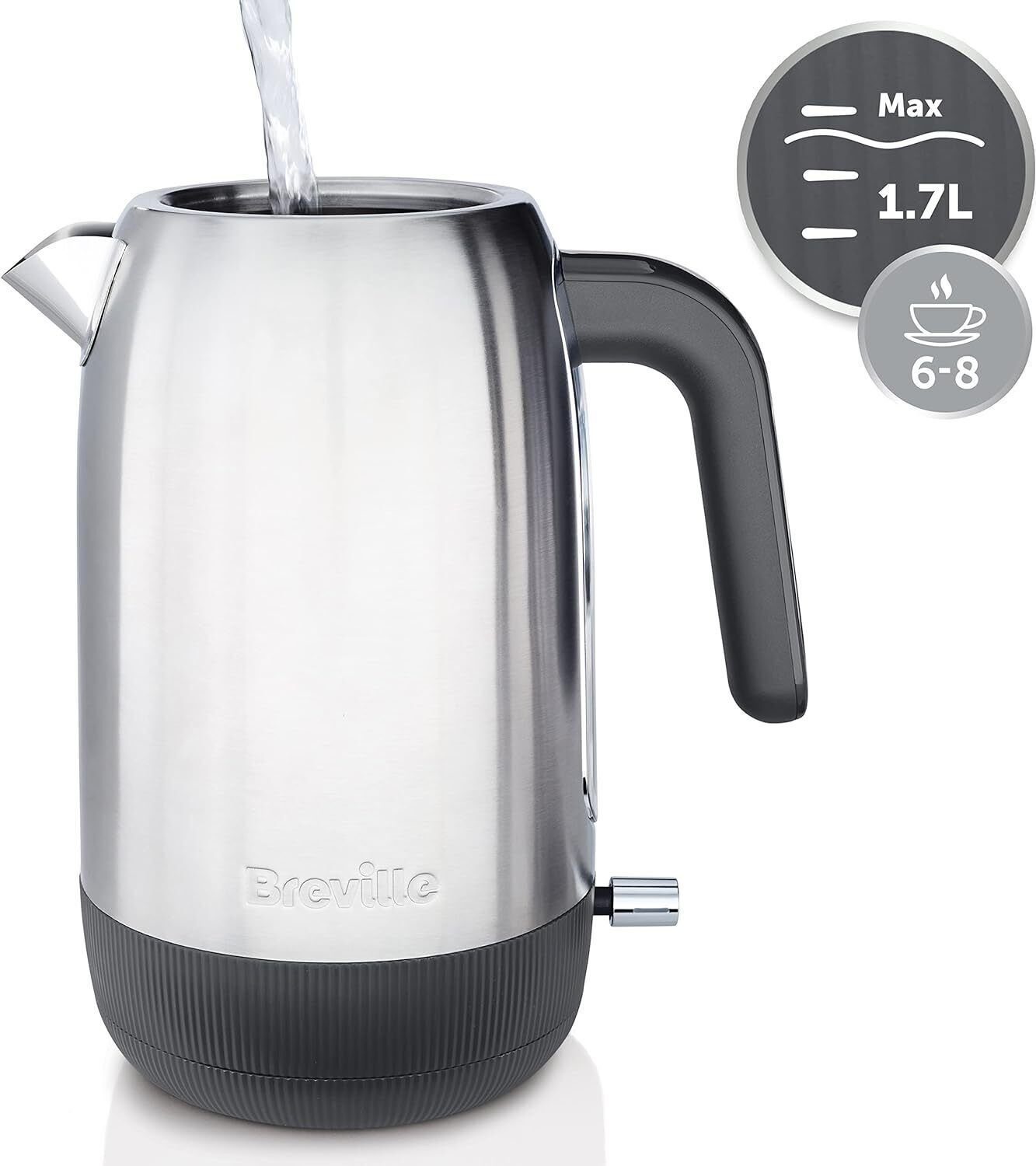 Breville Wasserkocher Elektrischer by Sage Temperatur Einstellung 1.7L schnelle Kochzeiten