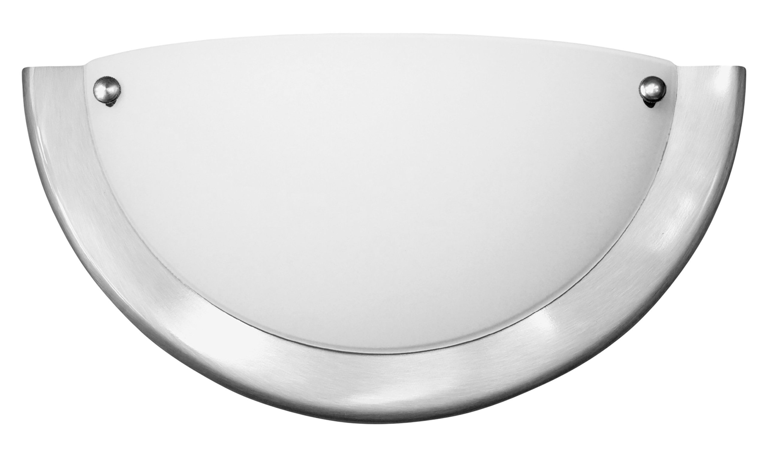 Rabalux Wandleuchte "Ufo" Metall, weiß, rund, E27, weiß+satin-chromfarben, IP20, ø310mm