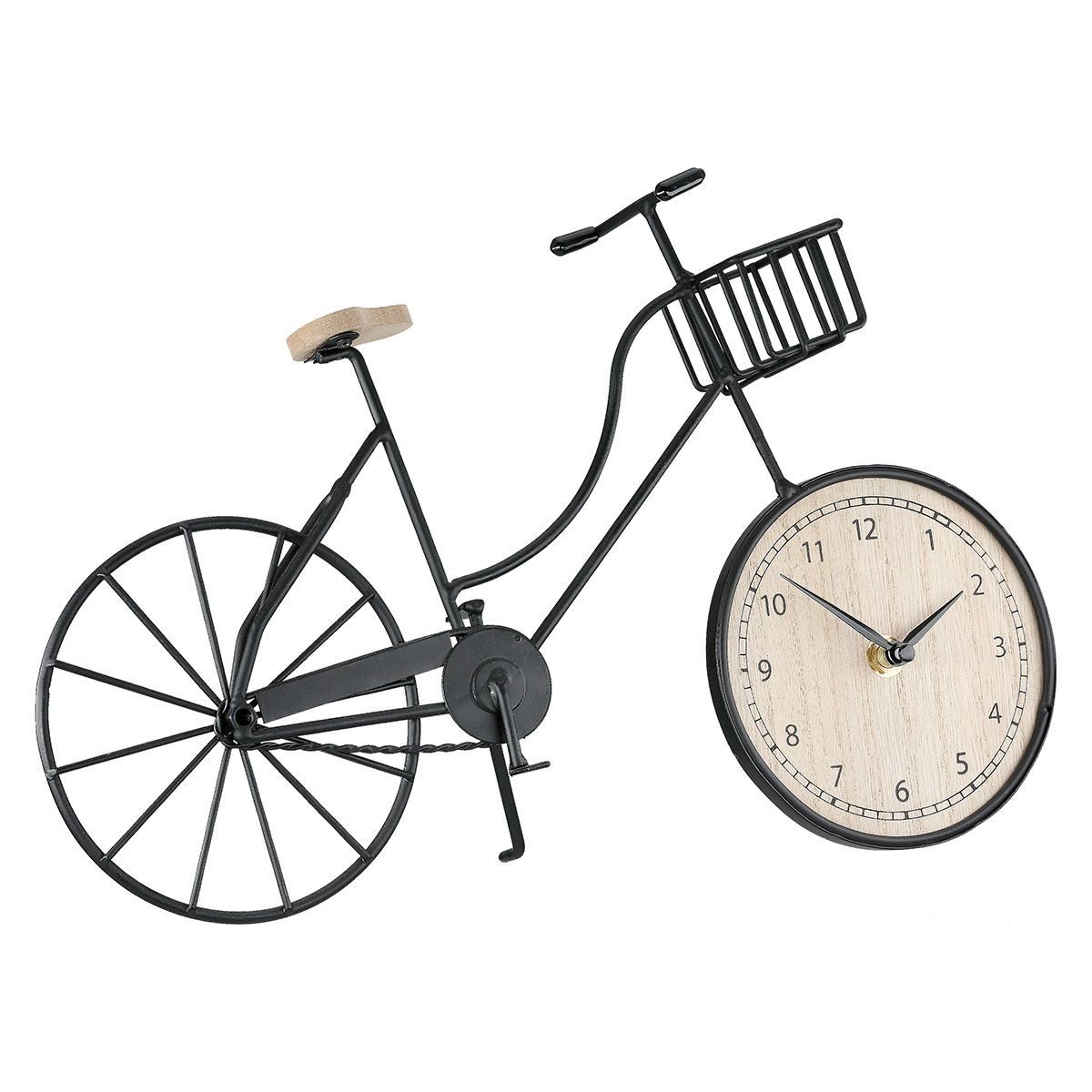 GILDE Standuhr Standuhr Fahrrad aus Metall von Gilde - Geschenkidee Fahrradfahrer Ges