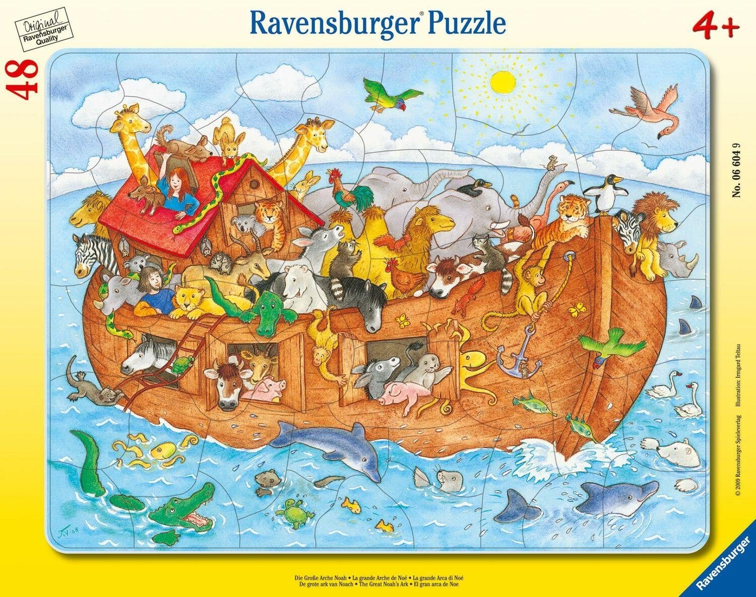 Ravensburger Puzzle Die große Arche 48 Teile, Puzzle Noah. Puzzleteile 48