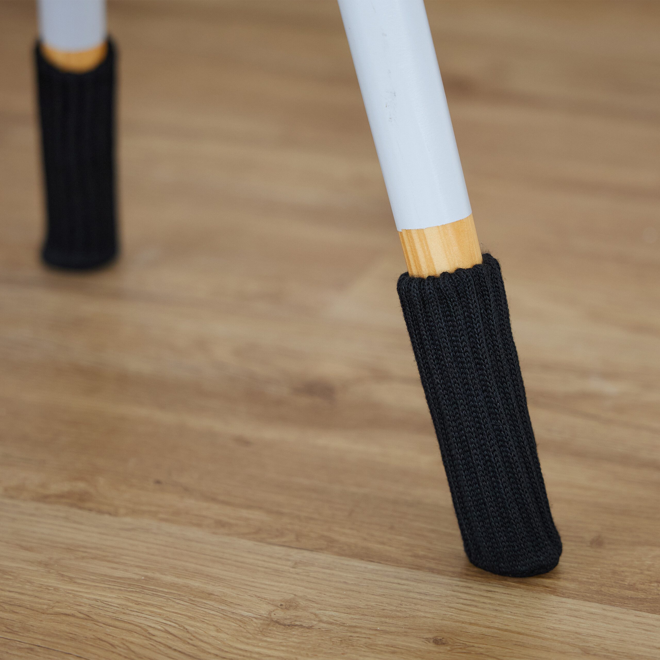 relaxdays Möbelfuß Stuhlbeinsocken im 24er Set, (24-St), schwarz