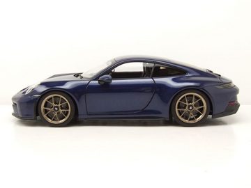 Norev Modellauto Porsche 911 992 GT3 Touring 2021 dunkelblau metallic Modellauto 1:18, Maßstab 1:18