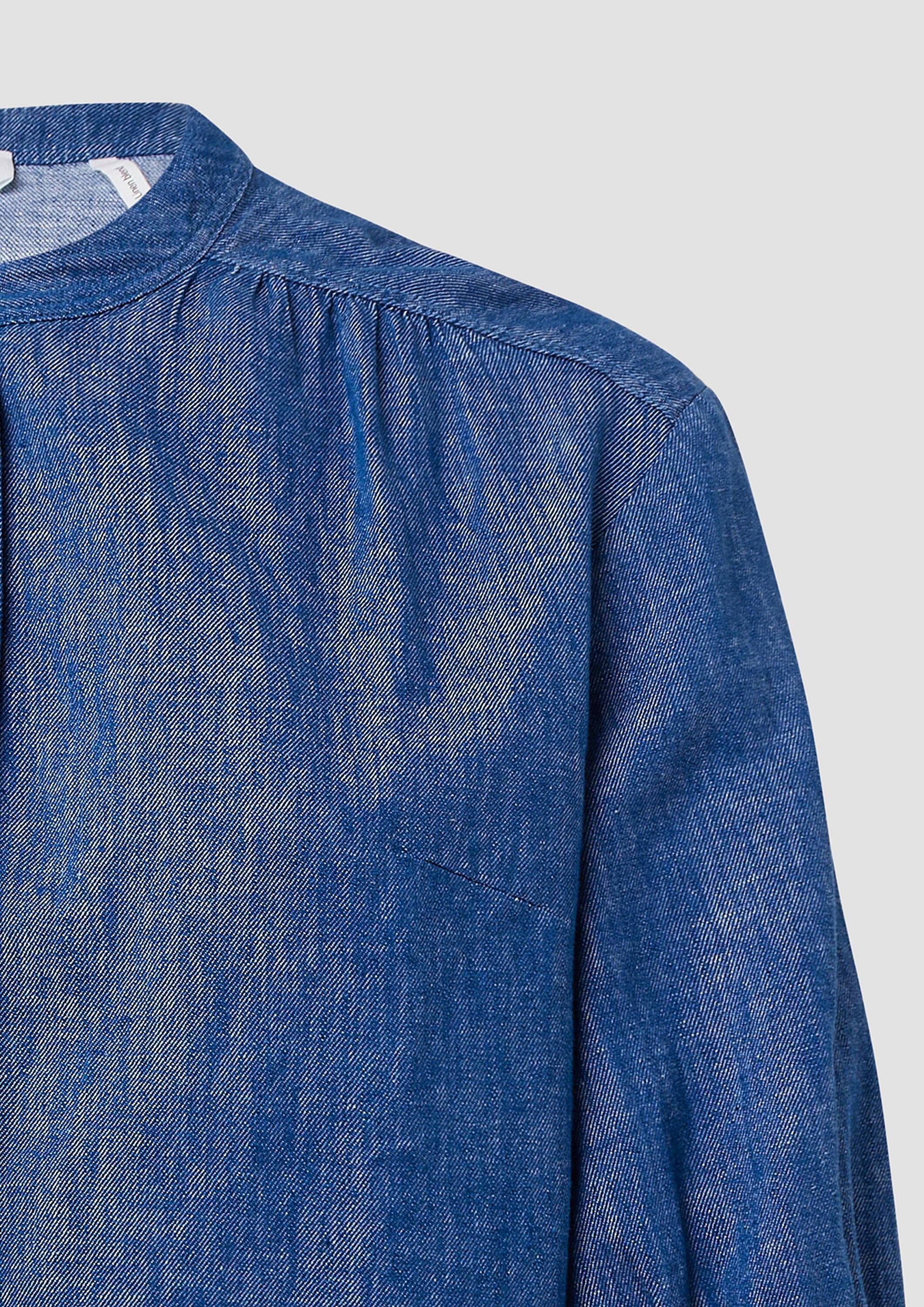 S.Oliver Viskose-Bluse Mit Raff-Details - Strukturiert, 3/4-Ärmel, Lässig Elegant