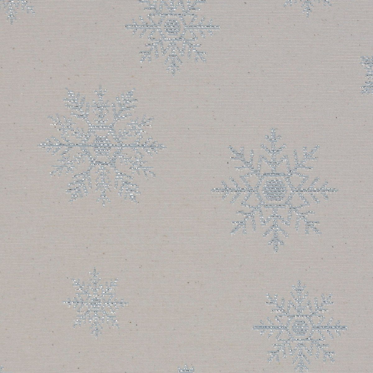 SCHÖNER LEBEN. Tischdecke SCHÖNER LEBEN. Tischdecke Eiskristalle beige hellblau silber, handmade