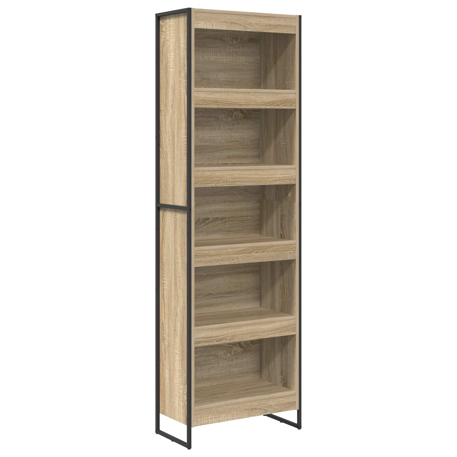 vidaXL Bücherregal Bücherregal 2 pcs Sonoma 60 x 30 x 189,5 cm Holzwerkstoff, 2-tlg.